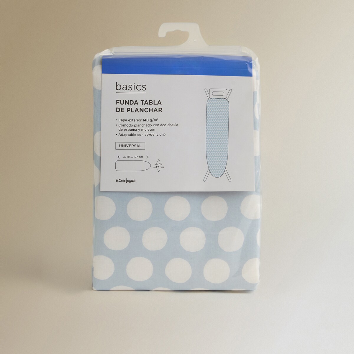 Funda para tabla de planchar Topos Top Universal Basics El Corte Inglés Verde-3