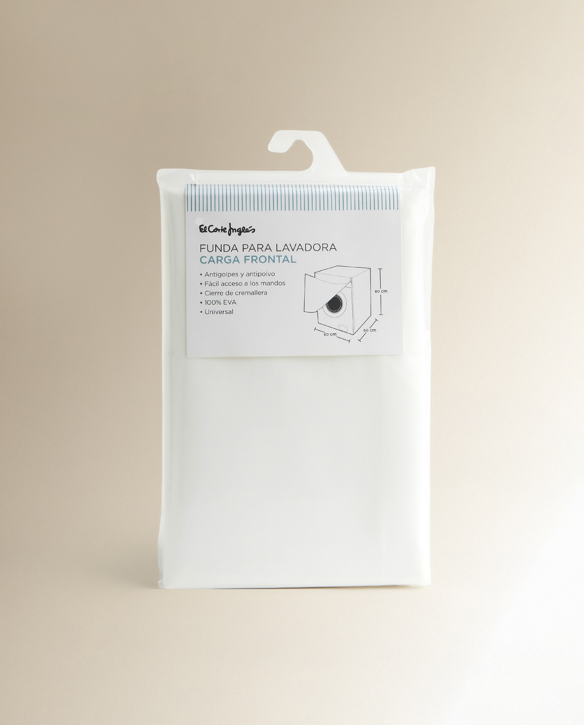 Capa Protetora para Máquina de Lavar de Carga Frontal Branco-5