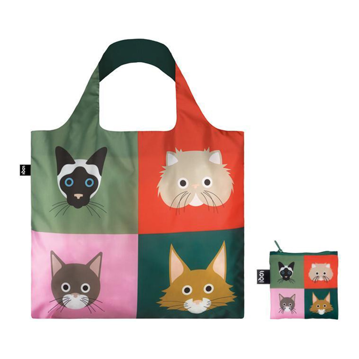 Saco de Compras Dobrável Stephen Cheetham Cats Multicolor-3