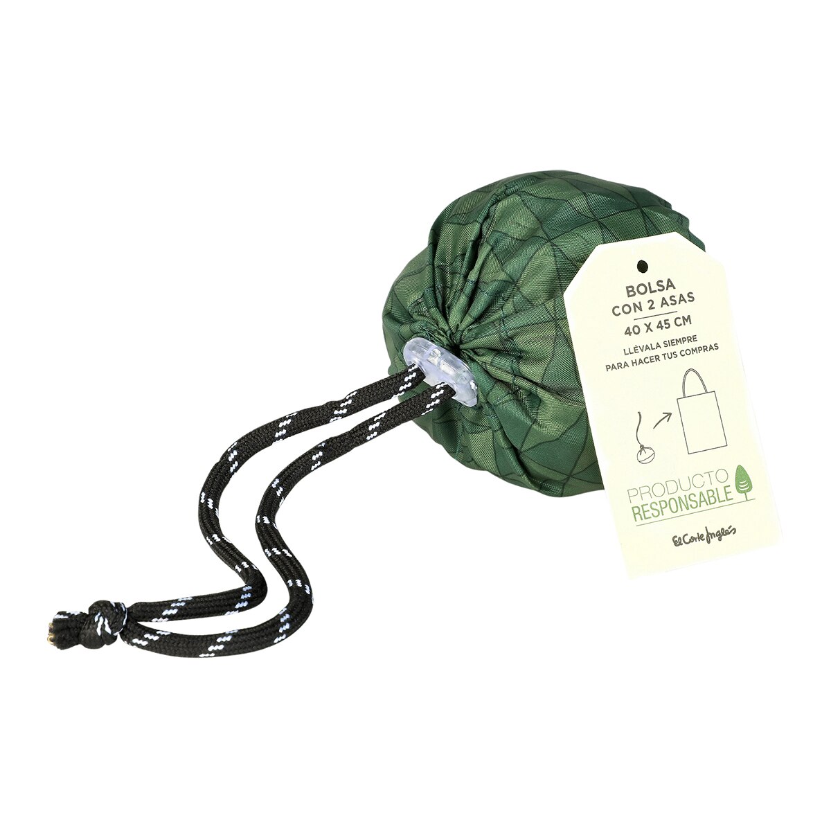 Saco de compras verde Rpet Ball Bag Verde-3