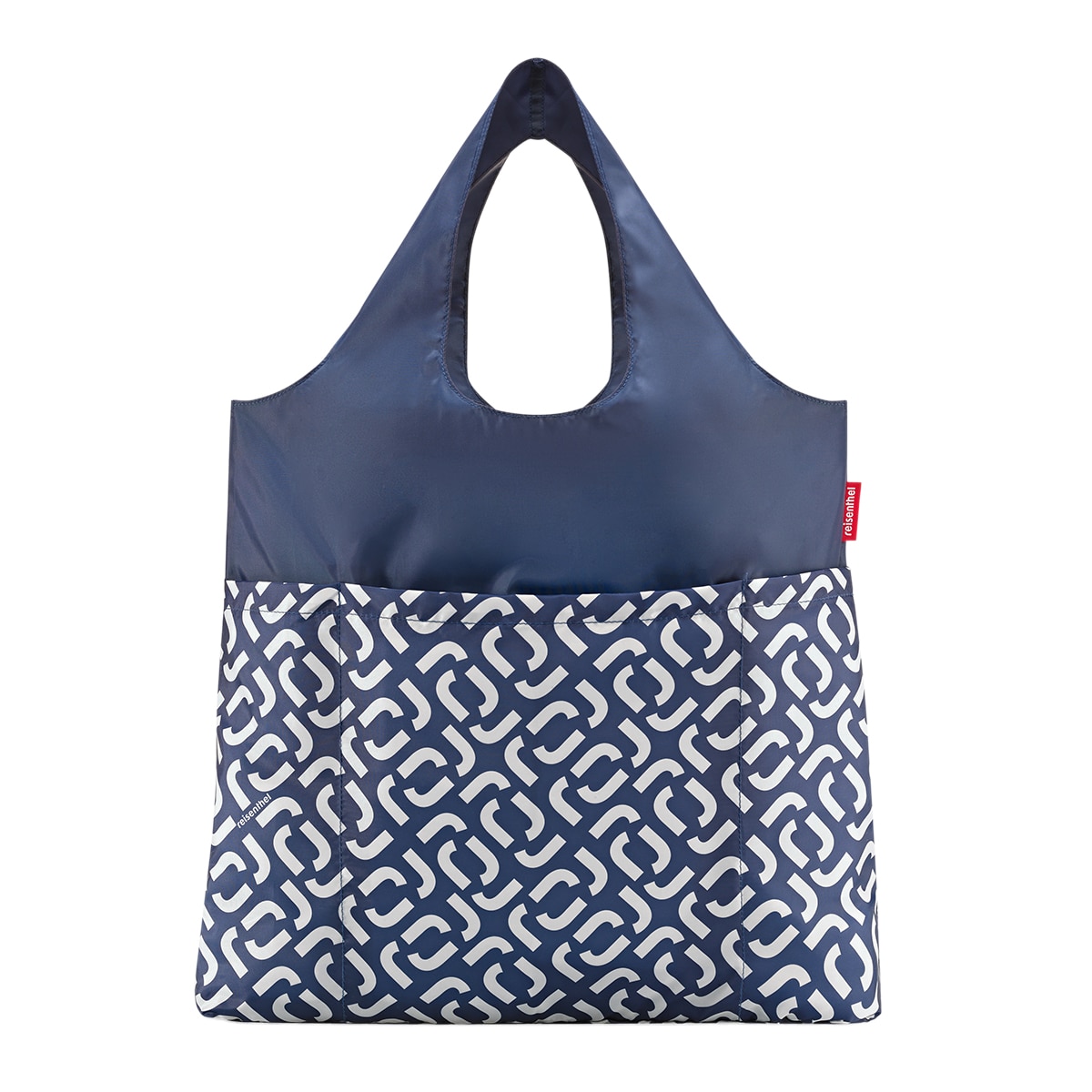 Saco de Compras Mini Maxi Plus Signature Dobrável Azul-1