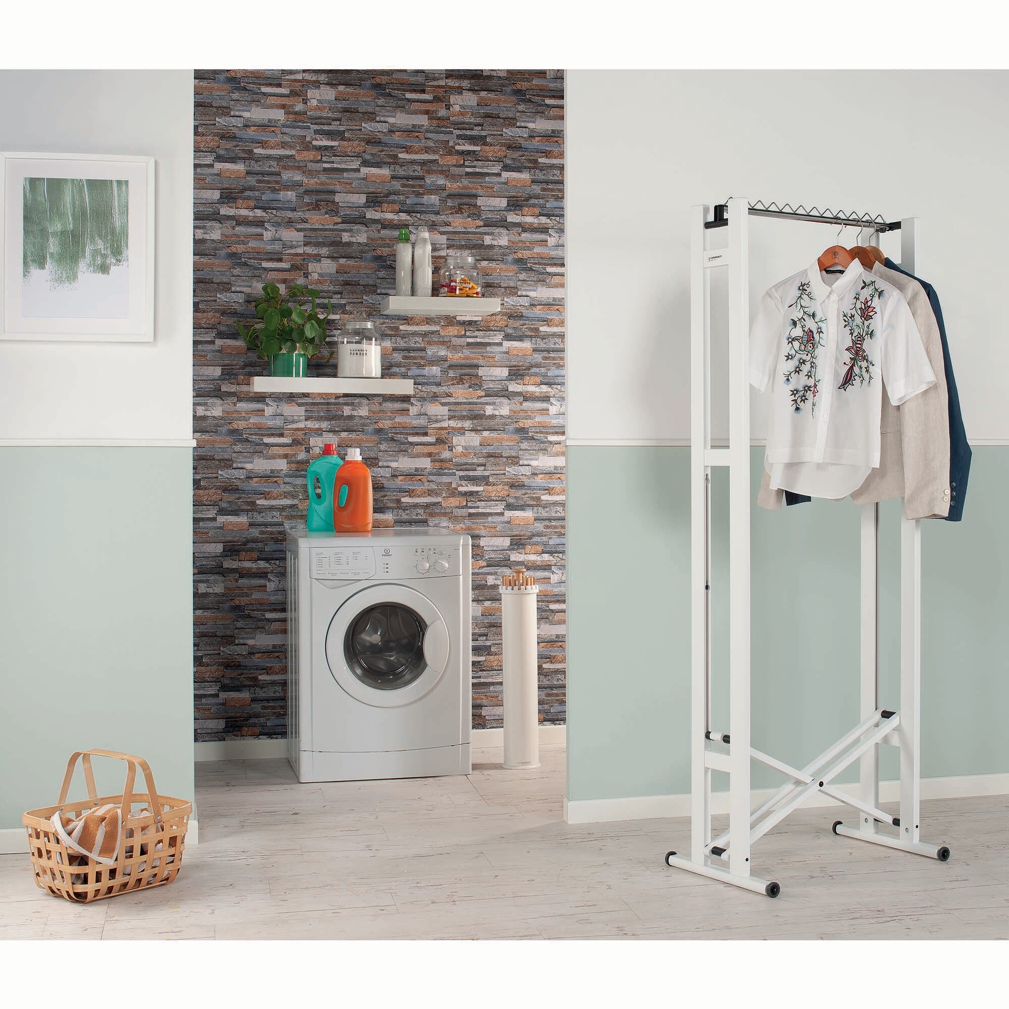 Perchero - parabán plegable Foppapedretti Snake - Blanco 60 cm Blanco-4