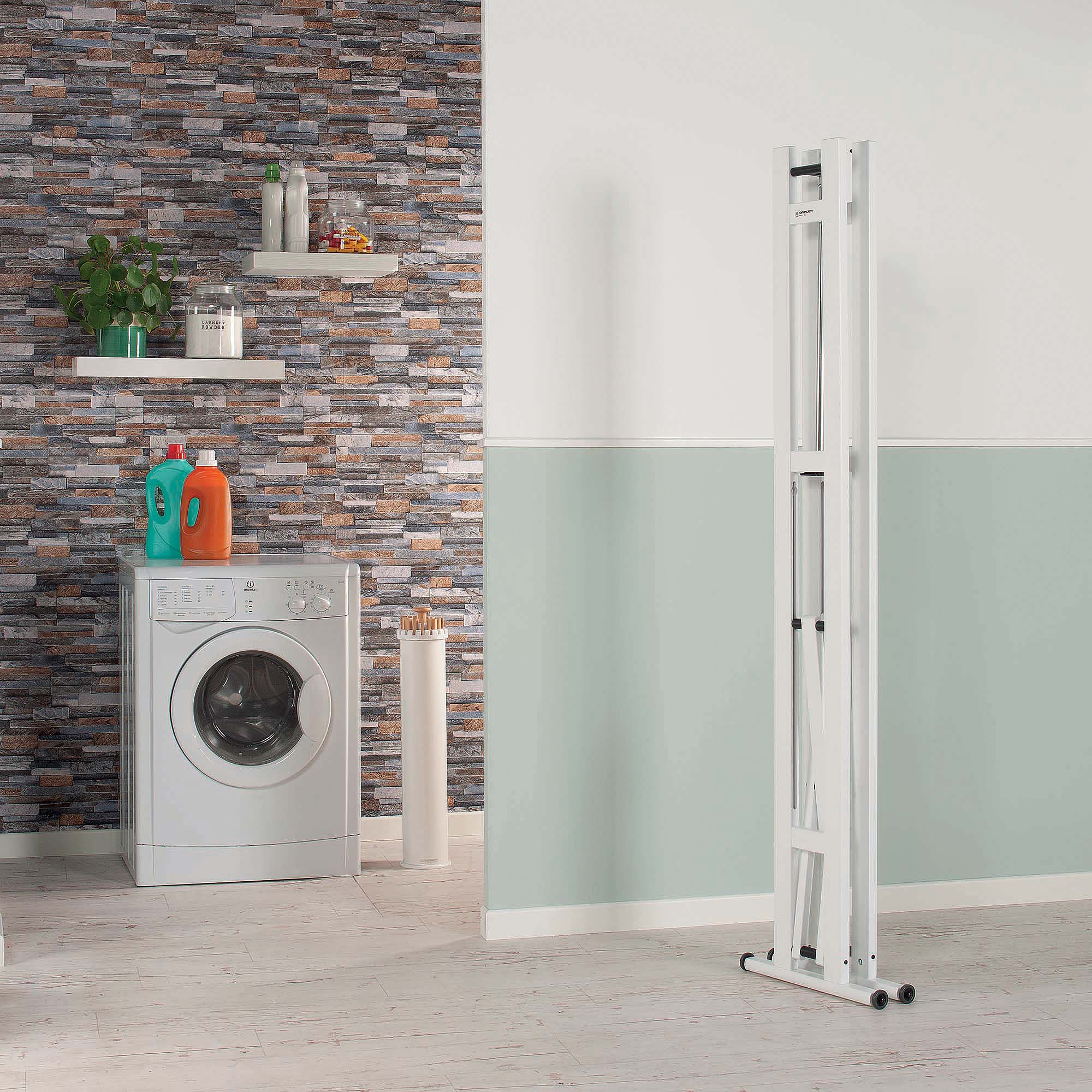 Perchero - parabán plegable Snake grande Foppapedretti - Blanco 90 cm Blanco-5