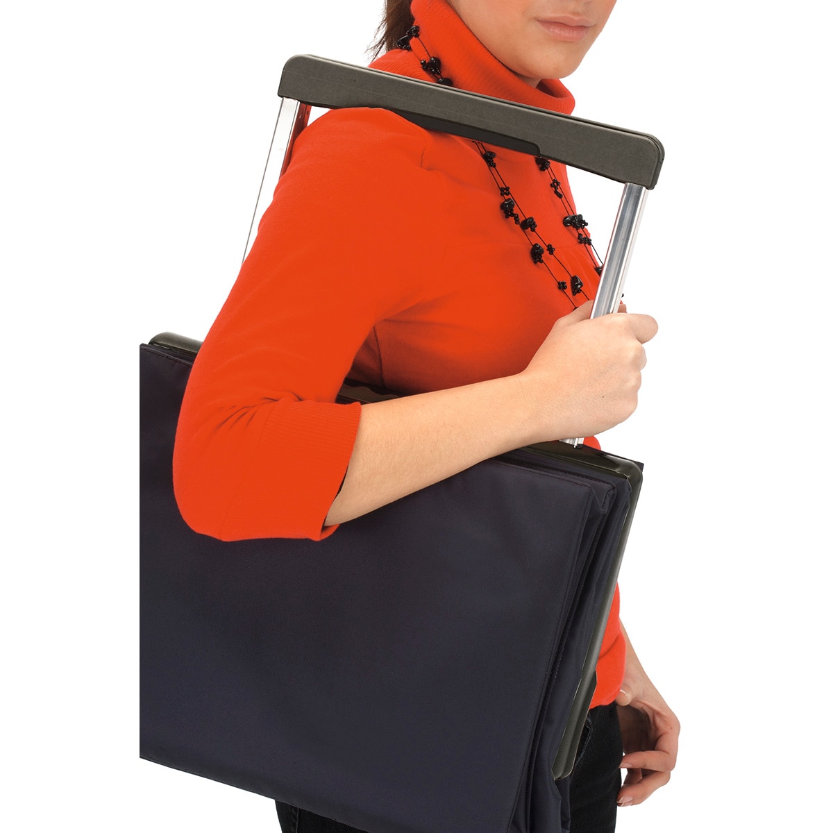 Trolley de compras desdobrável Plegamatic Original Tweed Azul-marinho-7