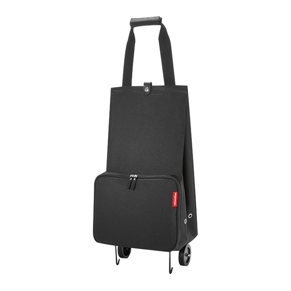 Trolley de Compras Dobrável de 2 Rodas - Preto Preto-1
