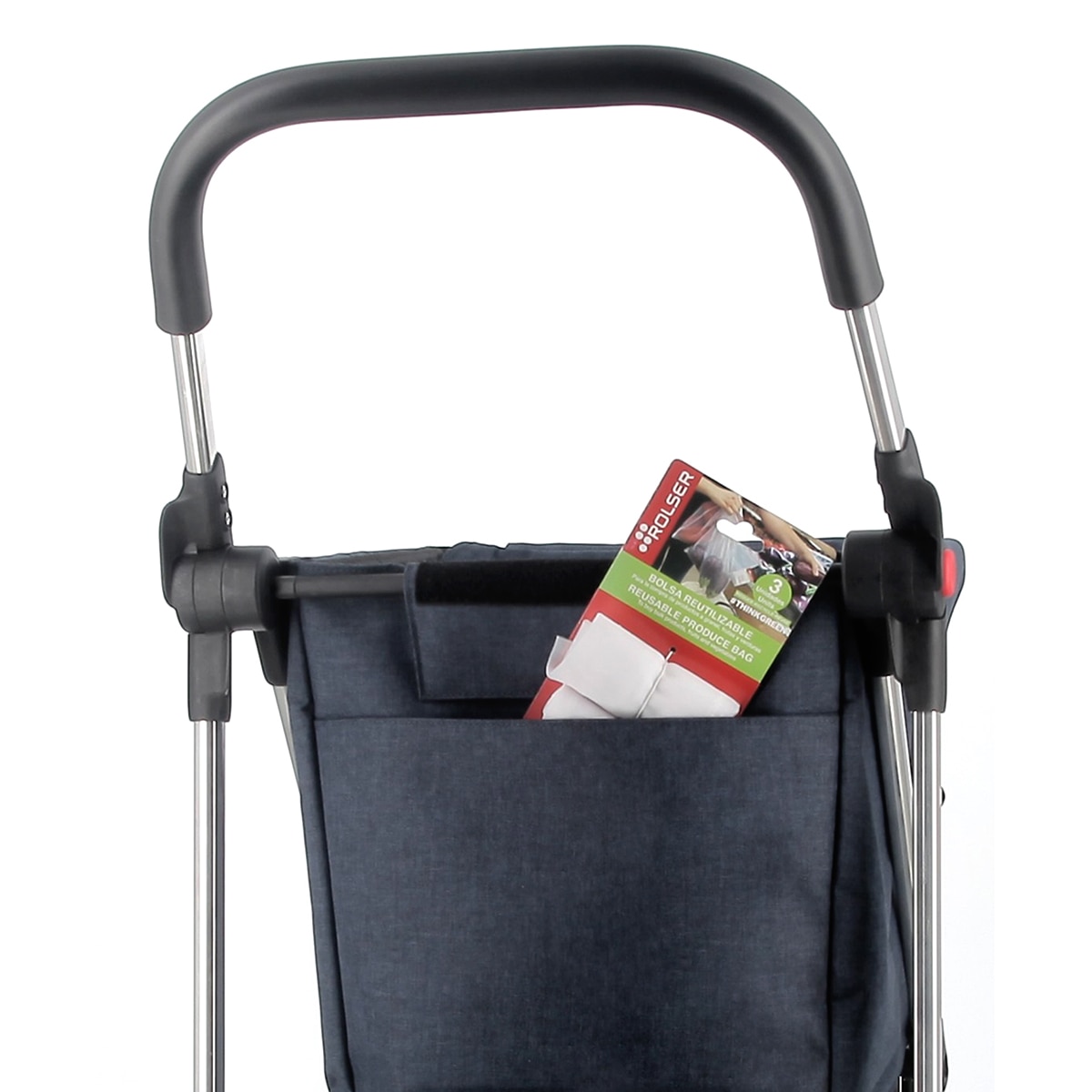Carro de compra Basket Tweed 4B Rolser - Azul marino Azul marino-6