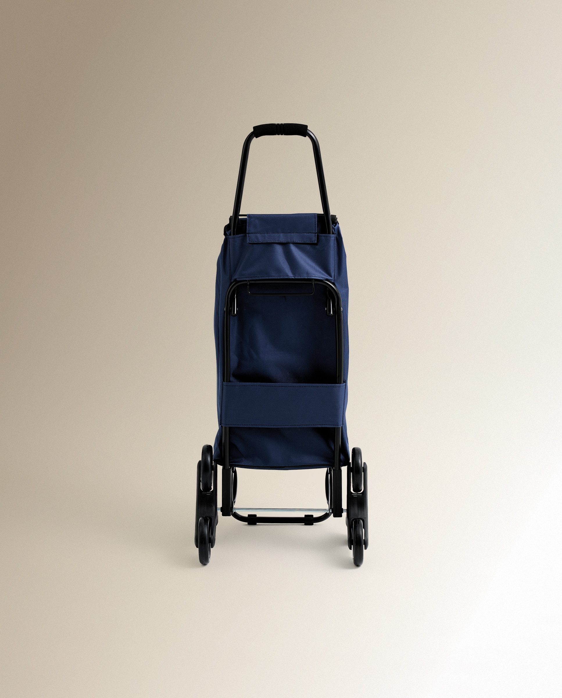 Trolley de Compras Dobrável de 6 Rodas que Sobem Escadas Azul-marinho-3