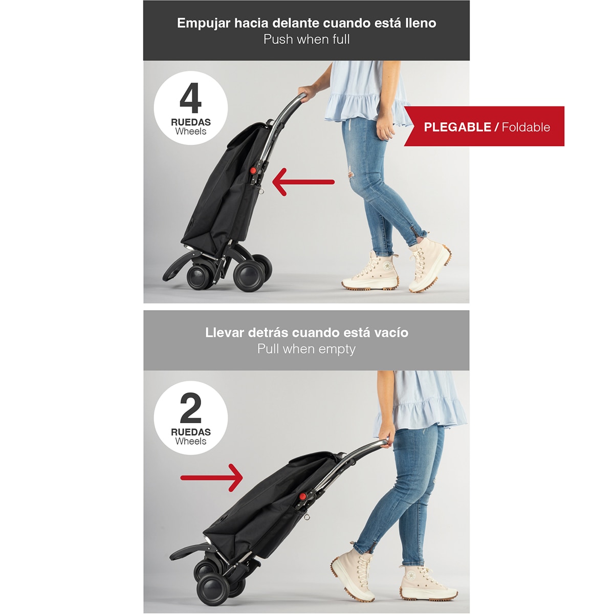 Carro de Compras PEP ZD 4LT Cinzento-13