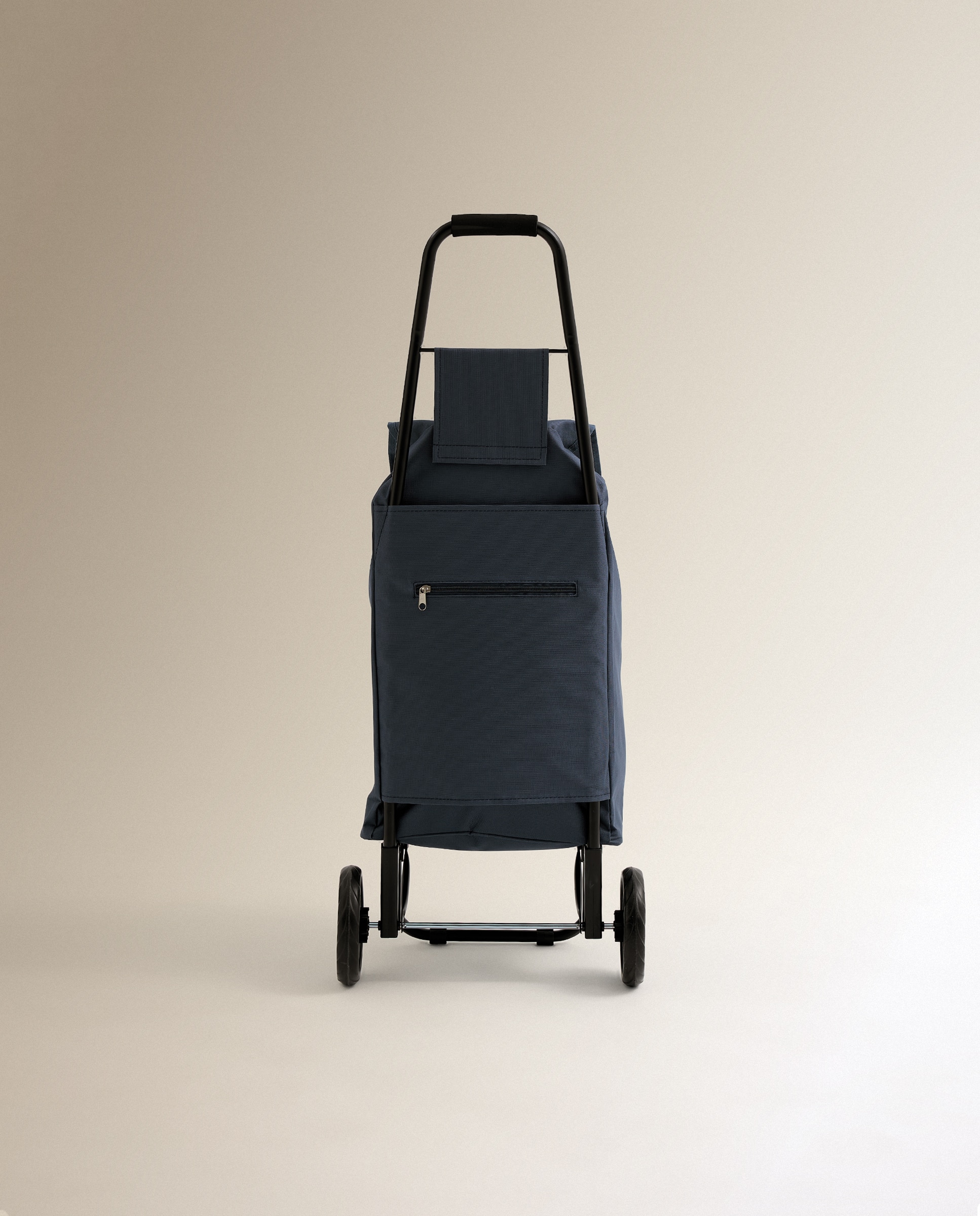 Carro de Compras de 2 Rodas com Bolsa Térmica Azul-3