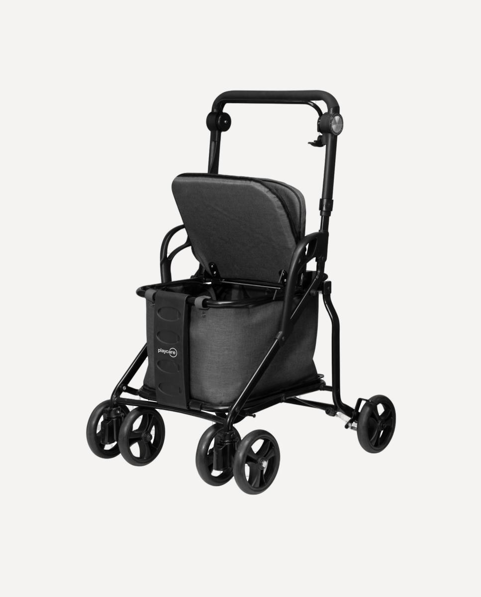 Carro de Compras com Assento Care One S Cinzento-escuro-4