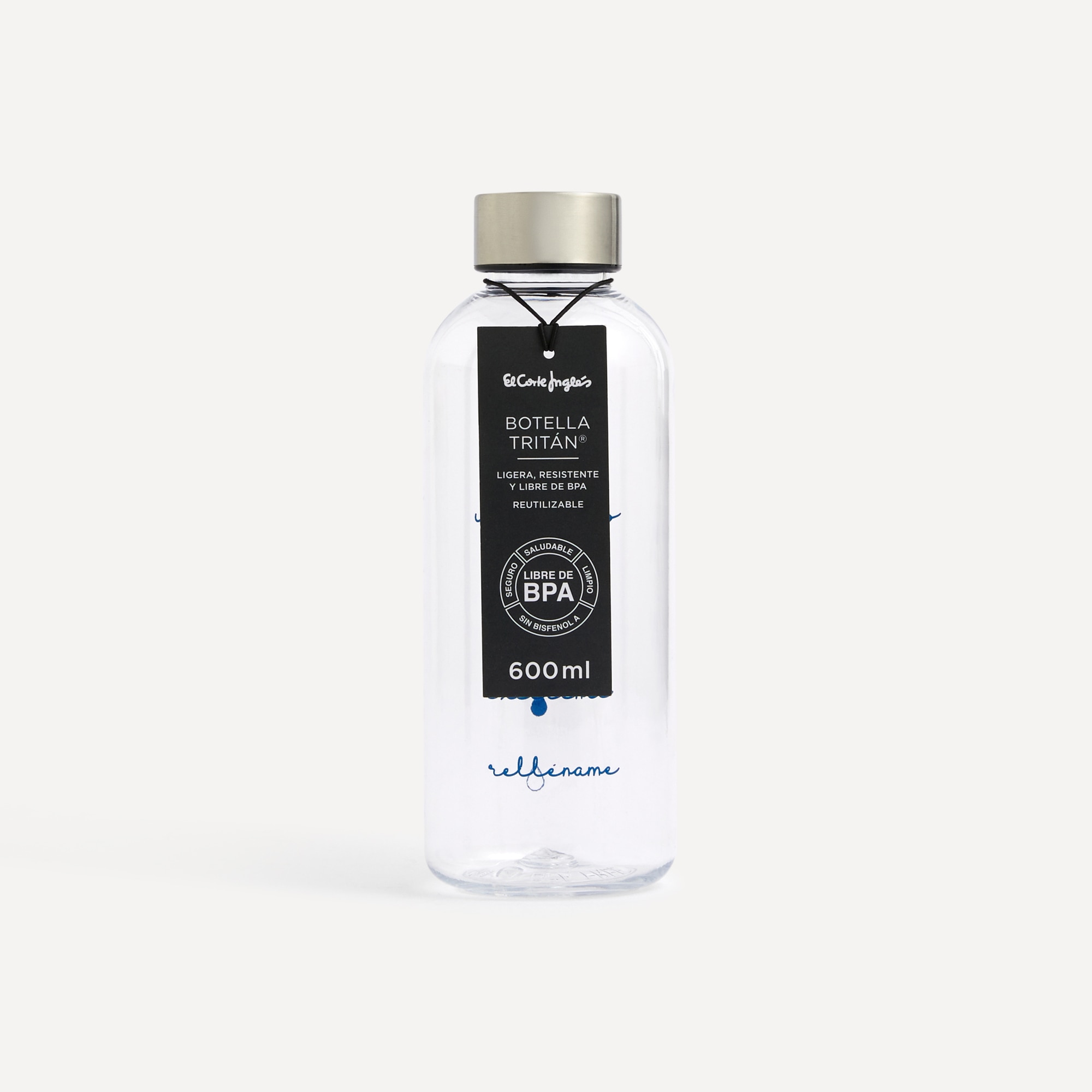 Botella de agua Gotas El Corte Inglés Azul claro-5