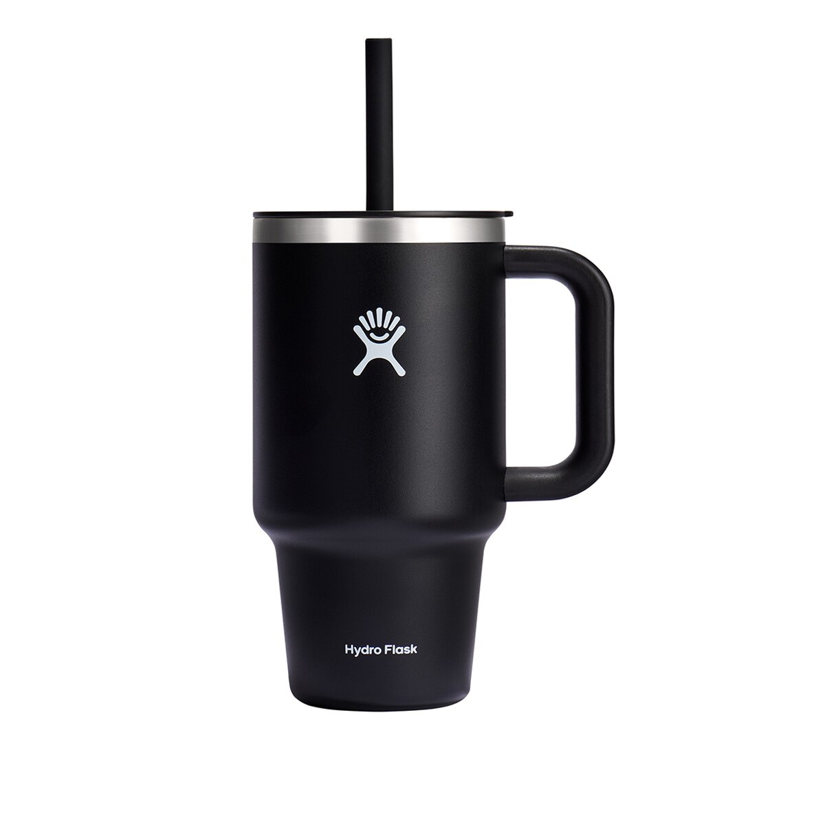 Taza tumbler de acero inoxidable con pajita Hydro flask - Negro Negro-1