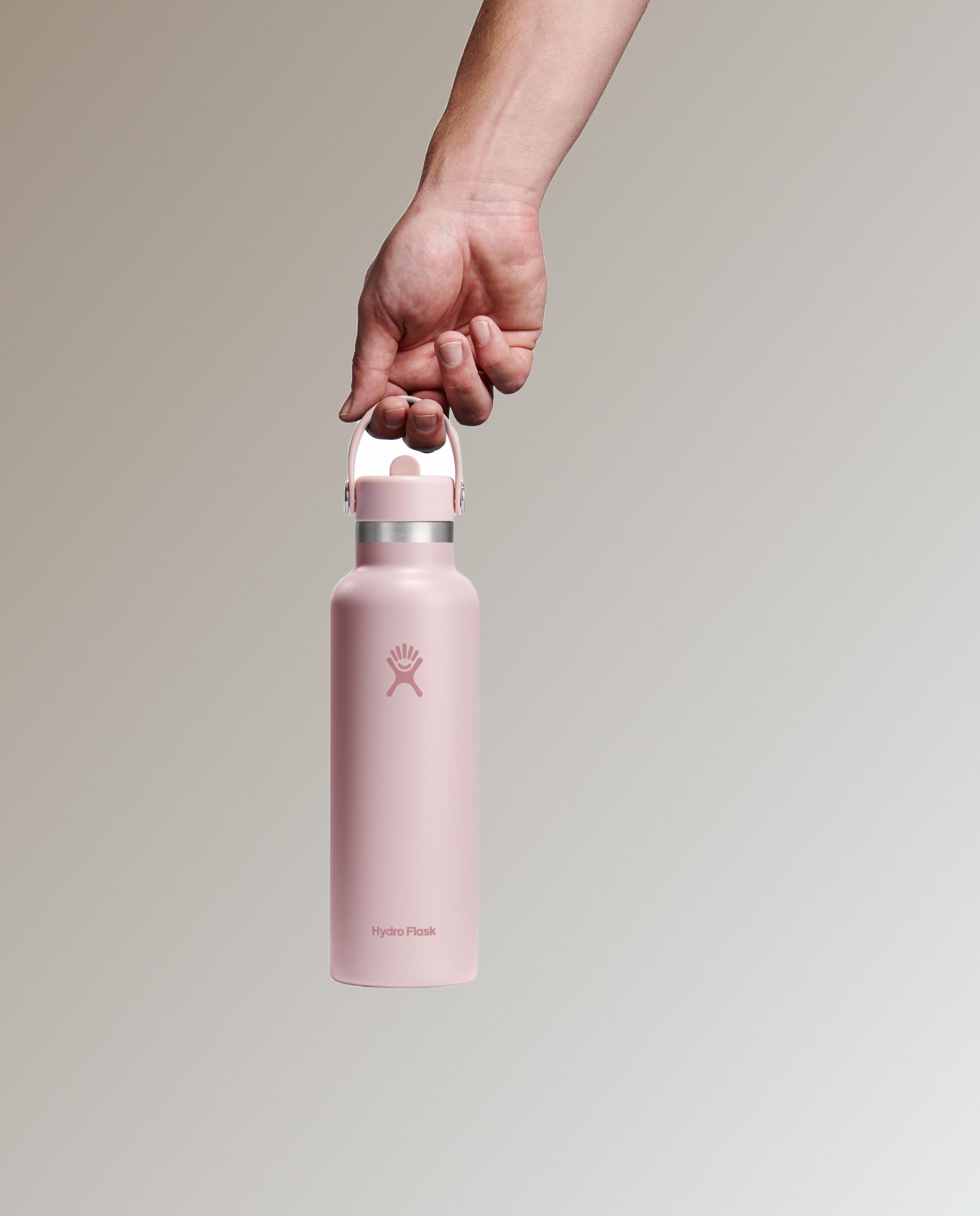 Botella standard 0,62L c/pajita integrada TRILLIUM - Rosa Rosa-3