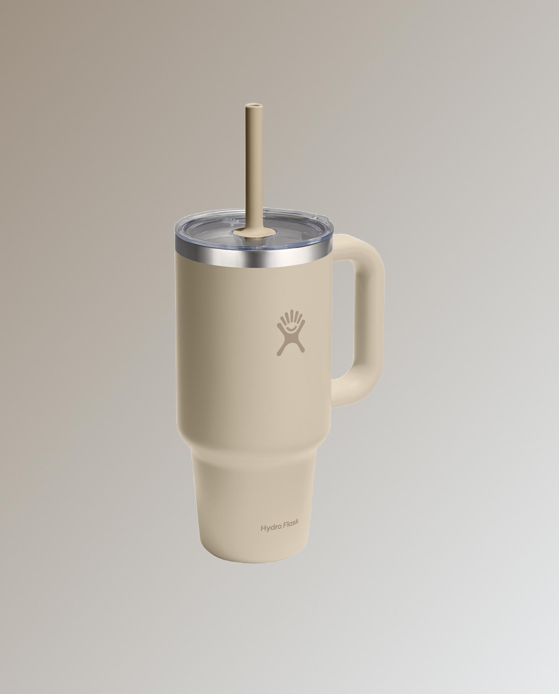 Imagen 2 de Taza c/pajita flexible 0,95L OAT - Beige Beige