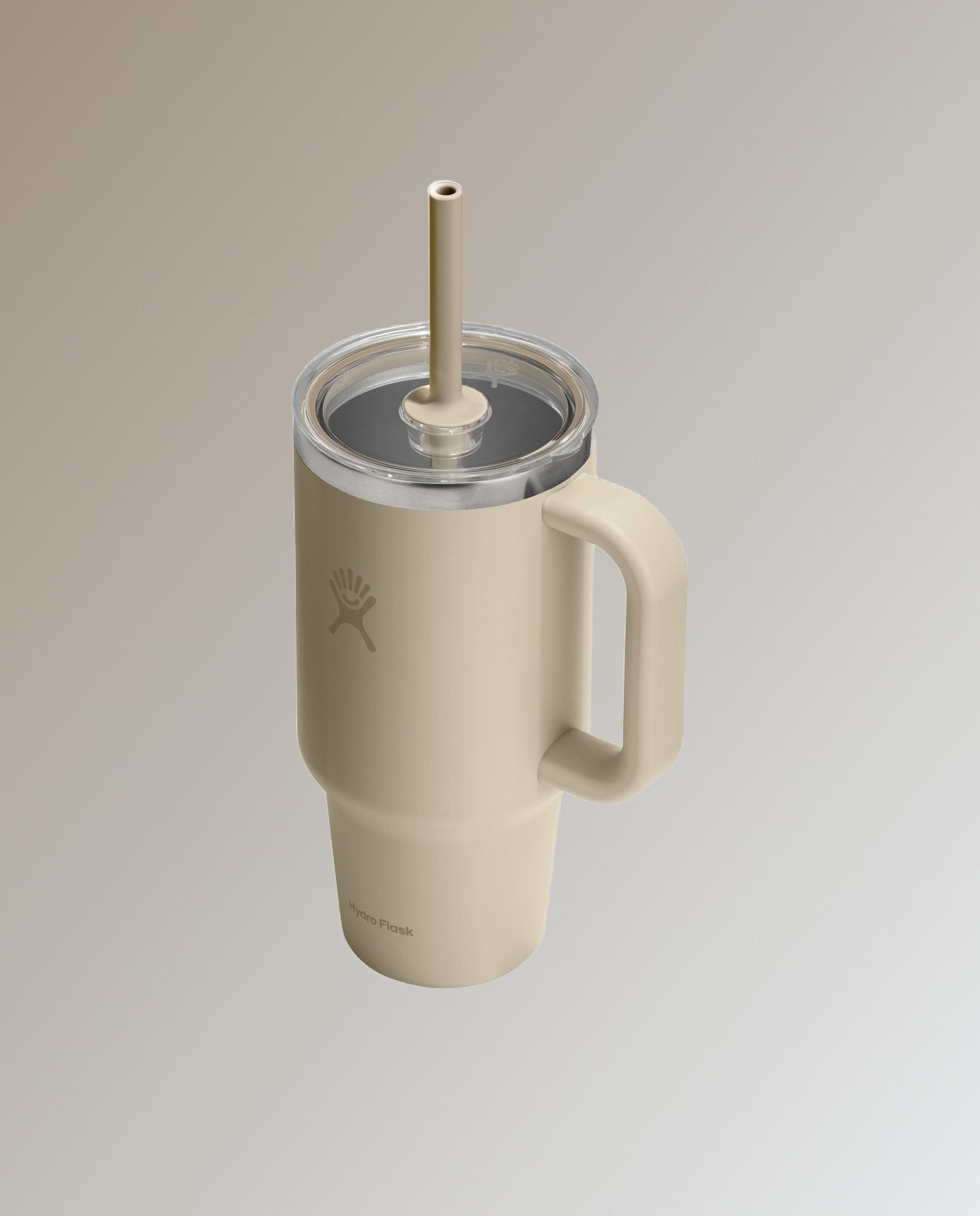 Imagen 3 de Taza c/pajita flexible 0,95L OAT - Beige Beige