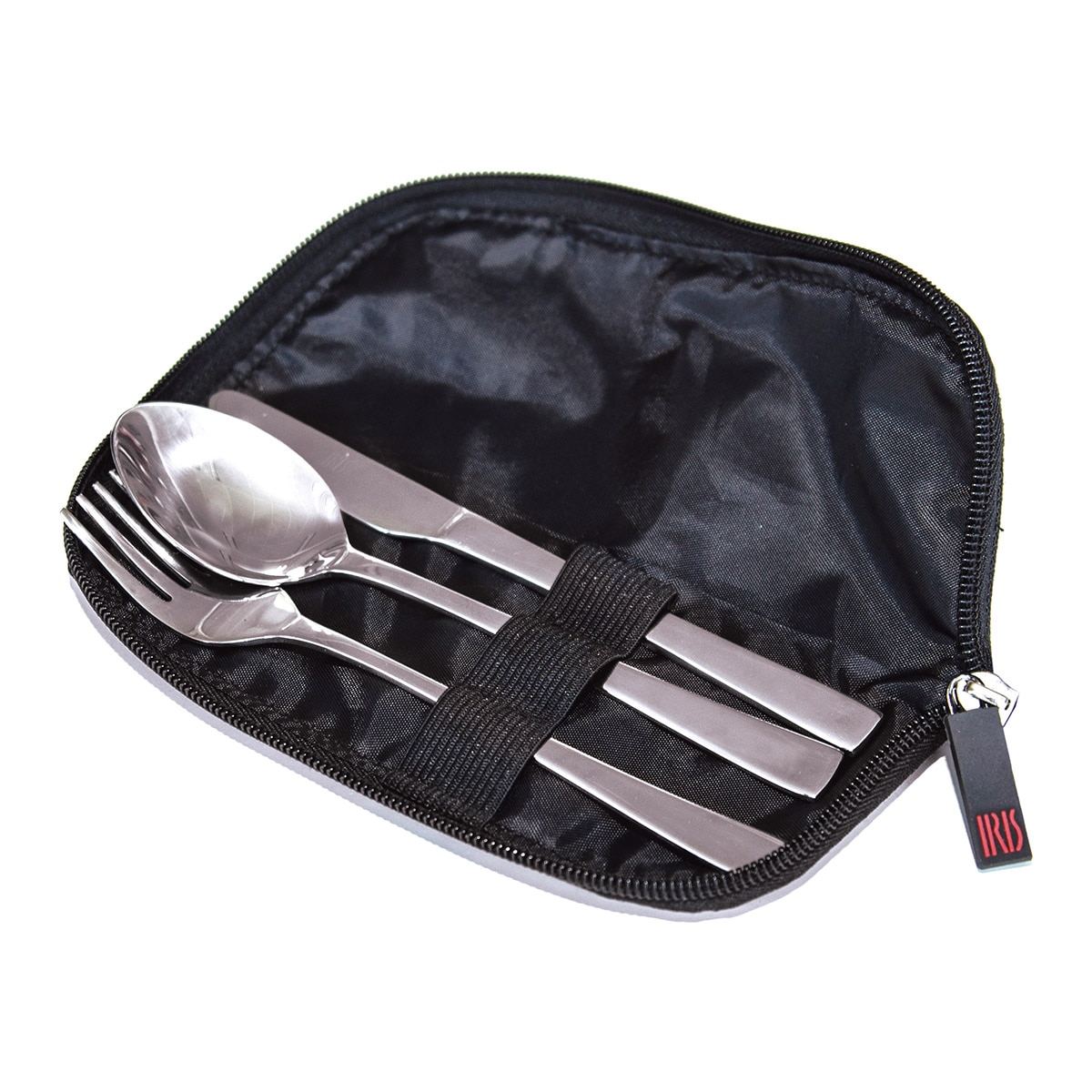 Set de 3 cubiertos para llevar con funda Iris Barcelona Negro-2