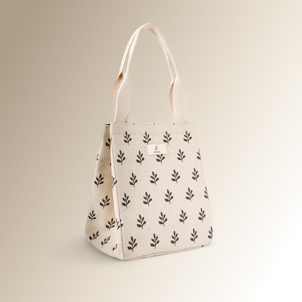 Bolsa térmica con hojitas Save The Planet El Corte Inglés Beige-2