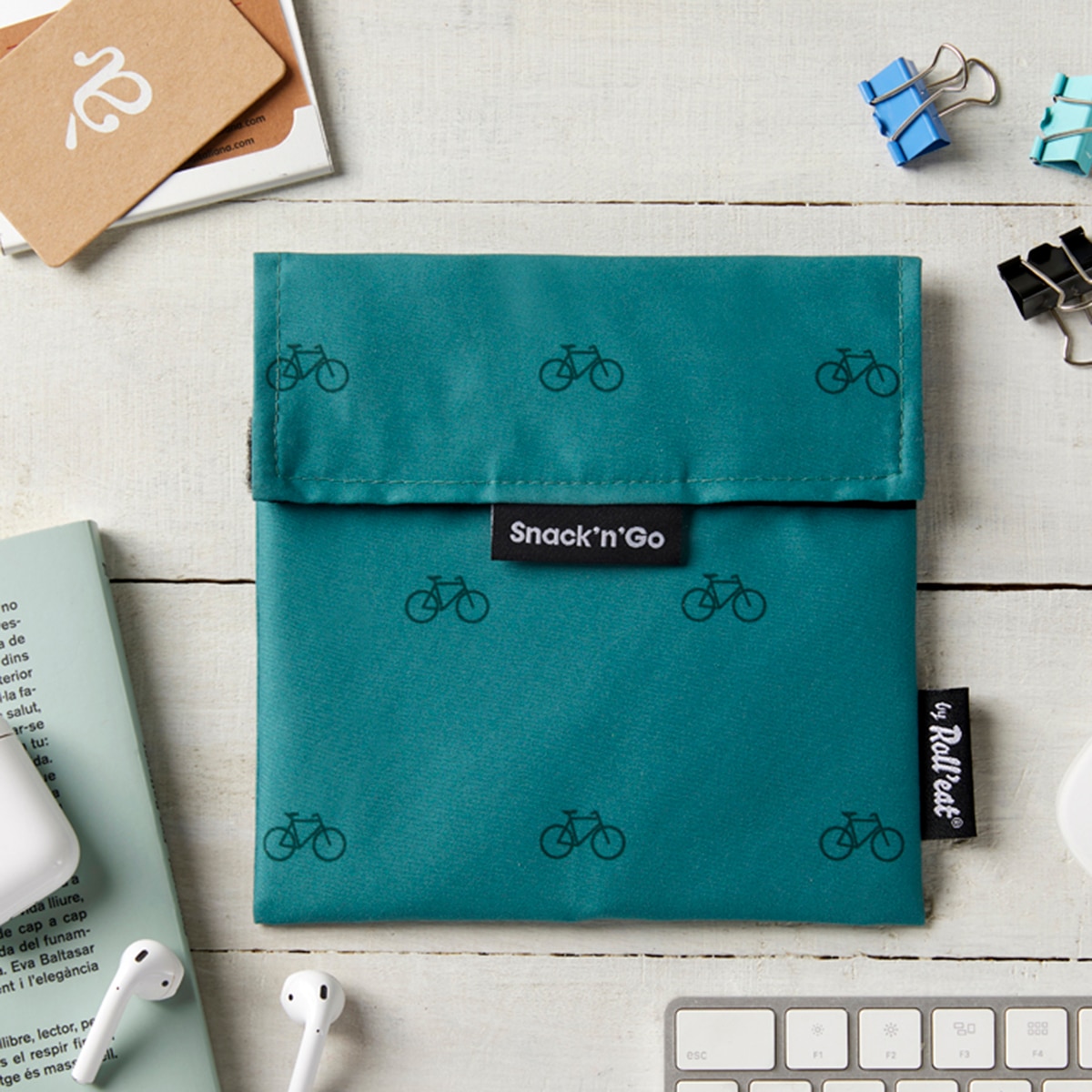 Porta-Alimentos Snack'N'Go Icons Bike Verde-3