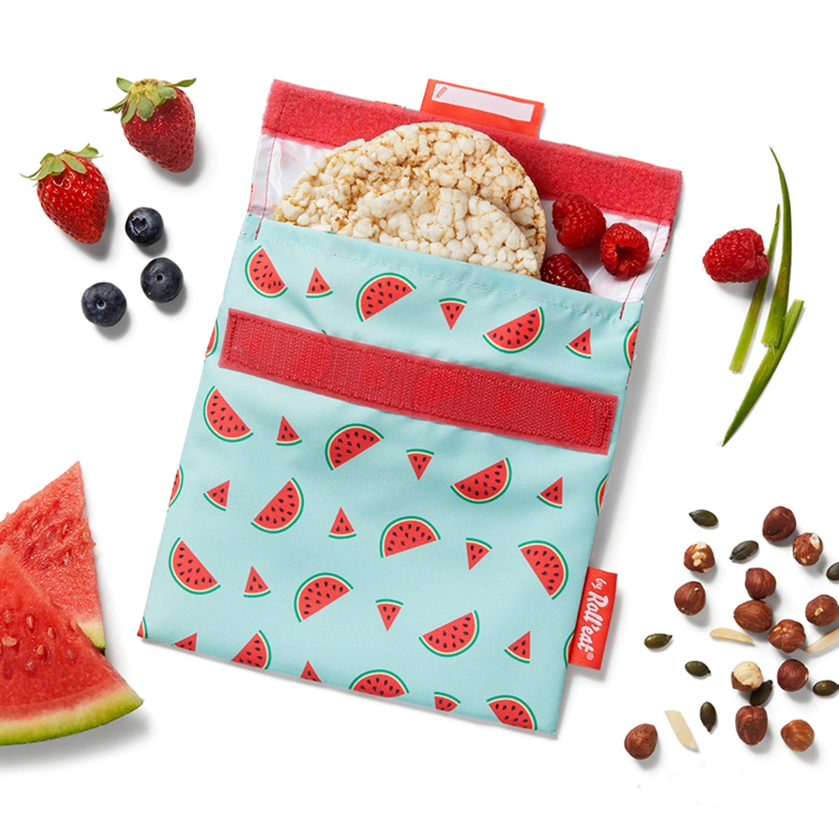 Porta-Alimentos Snack'N'Go Fruits Melancia Multicolor-2