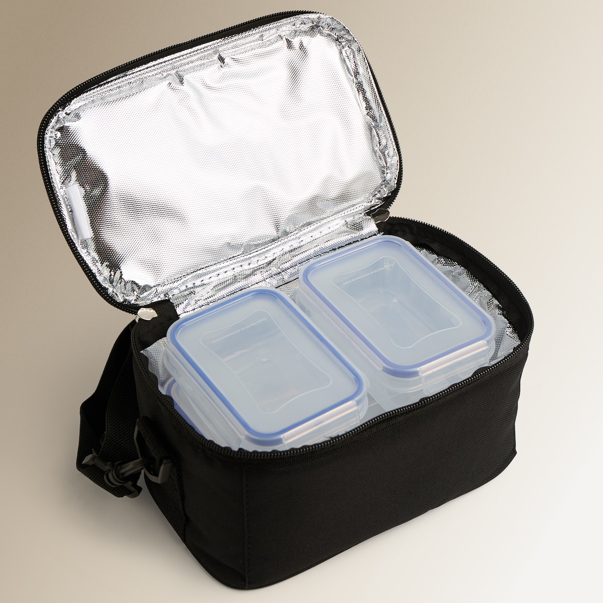 Bolsa porta alimentos con 3 herméticos Nuestro Mejor Precio - El Corte Inglés Negro-2