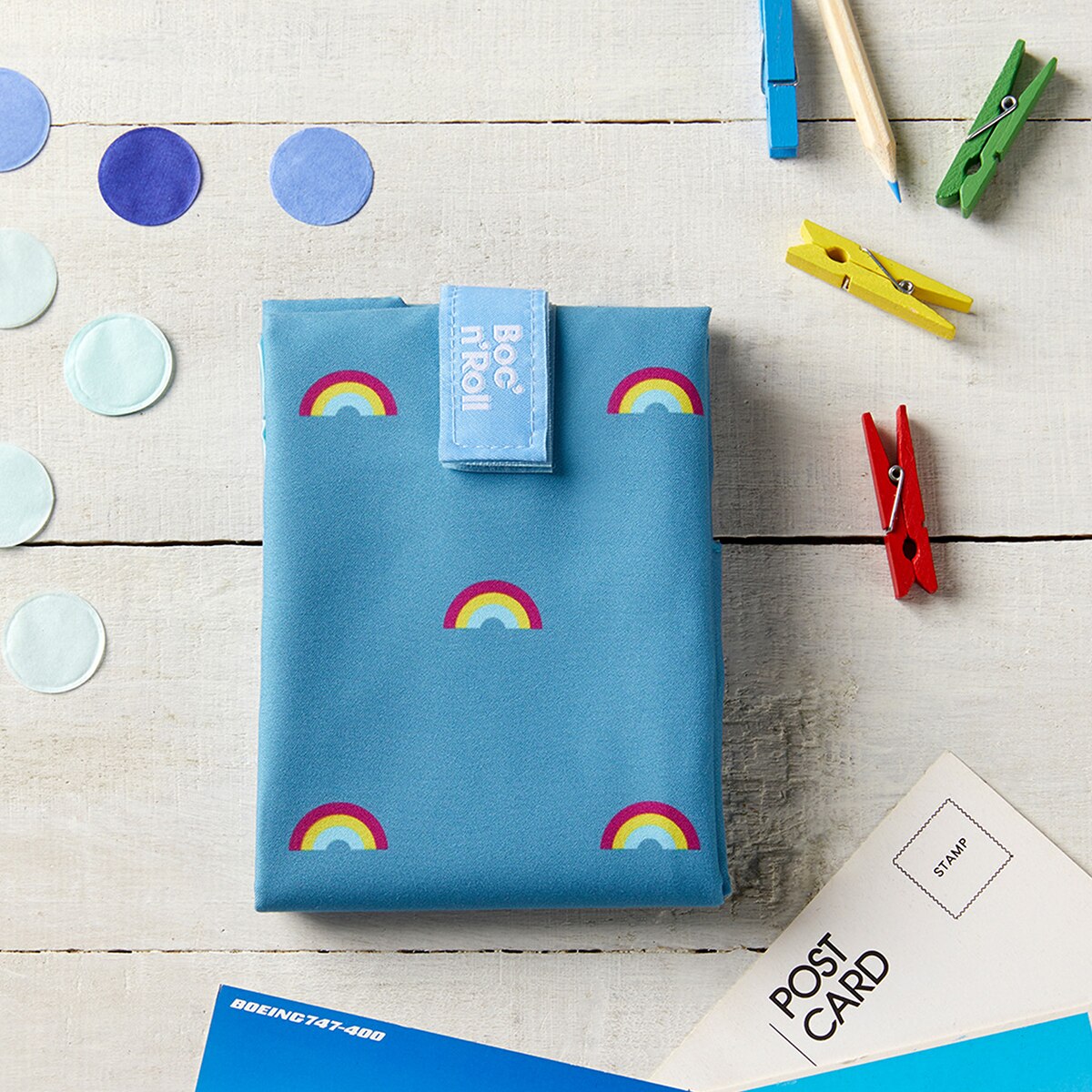 Porta alimentos Boc'N'Roll Icons Rainbow Roll 'Eat Azul-3