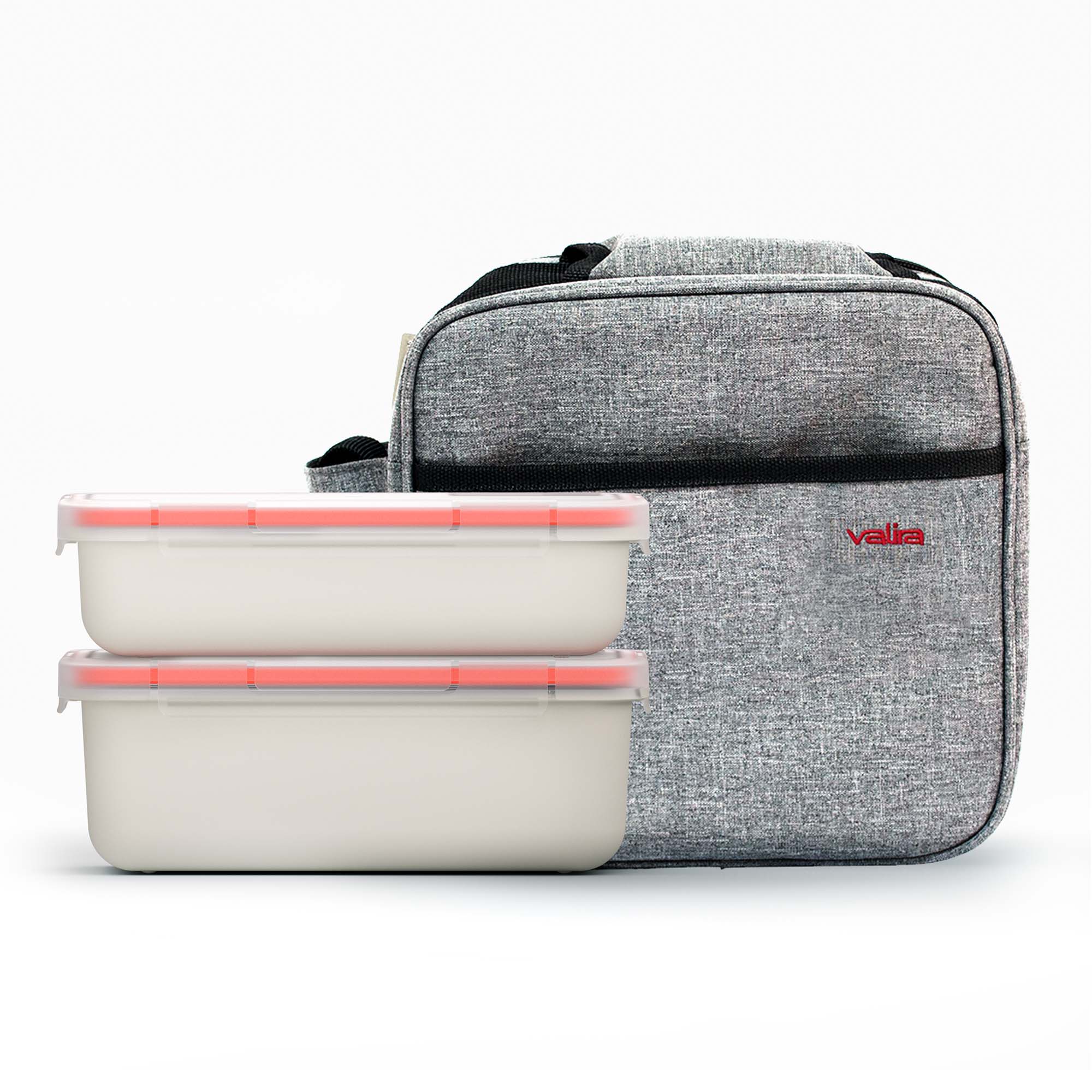 Imagen 0 de Bolsa porta alimentos con 2 contenedores Soft Valira