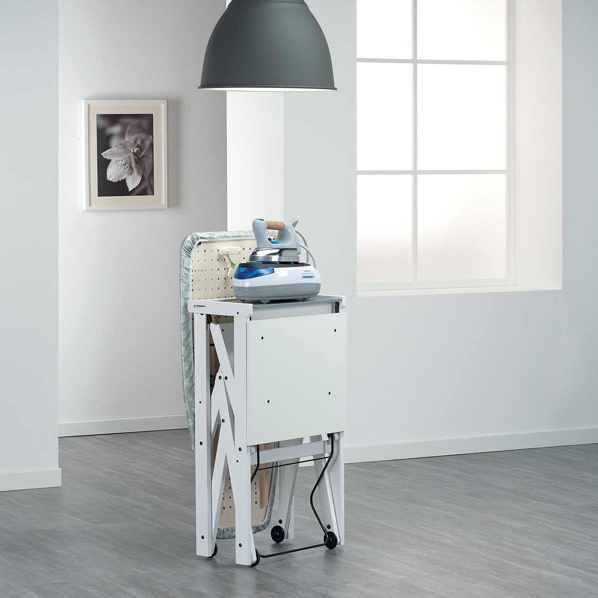 Tabla de planchar plegable 101x49 Asso Foppapedretti - Blanco Blanco-6