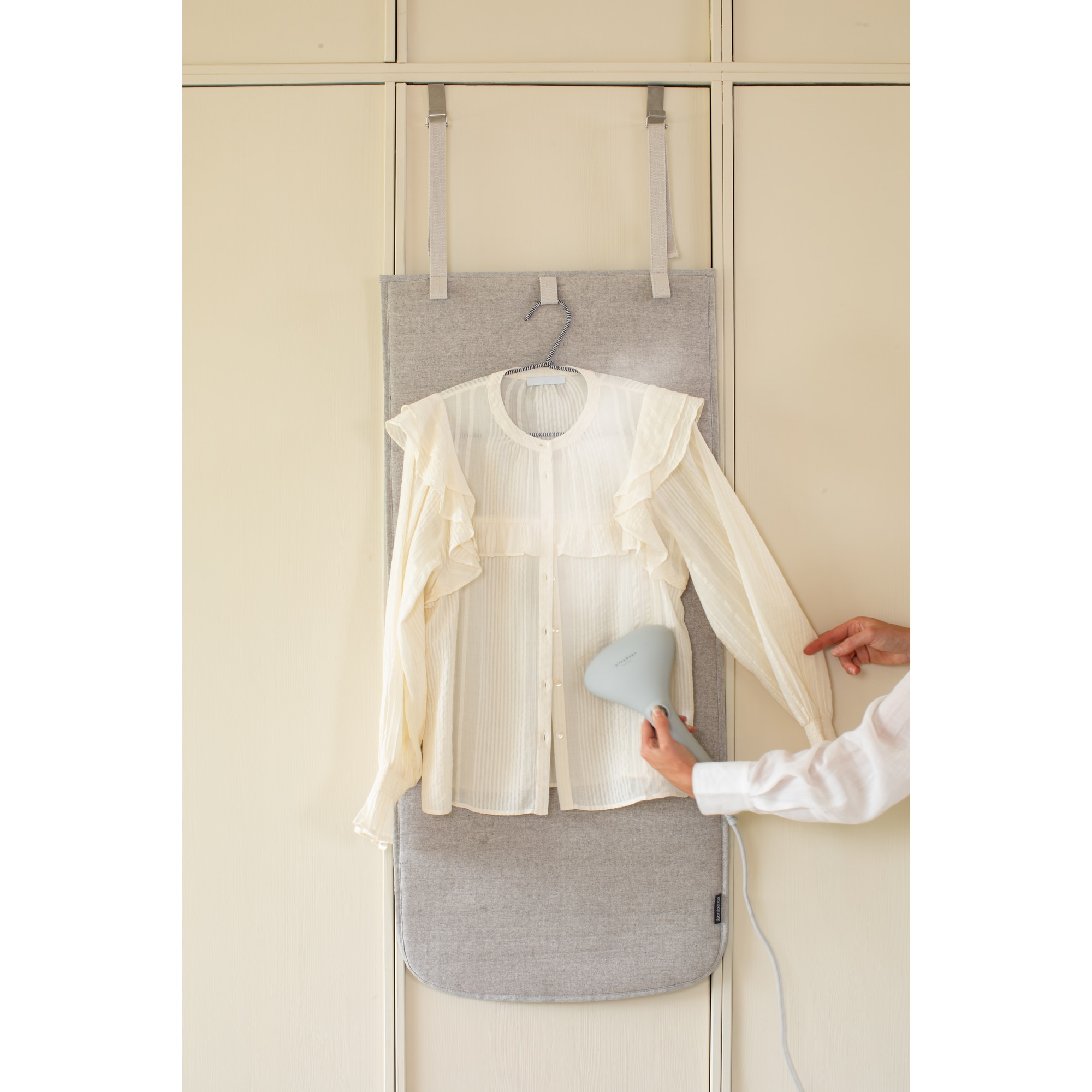 Capa de Lona para Portas de Engomar na Vertical Refresh & Steam - 50x100 cm Cinzento-12
