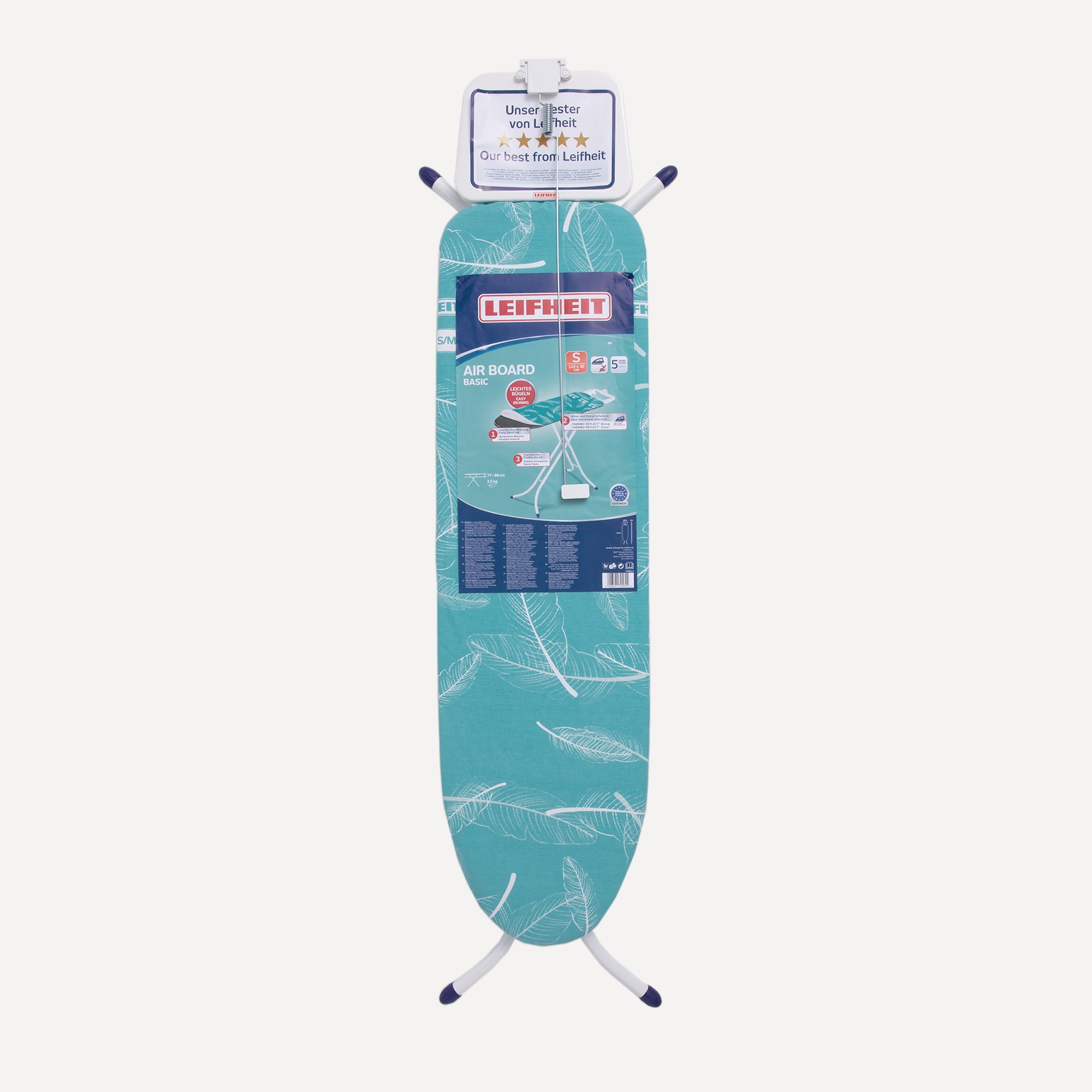 Tabla de planchar 110x30 Air Board S Compact S Leifheit Azul-6