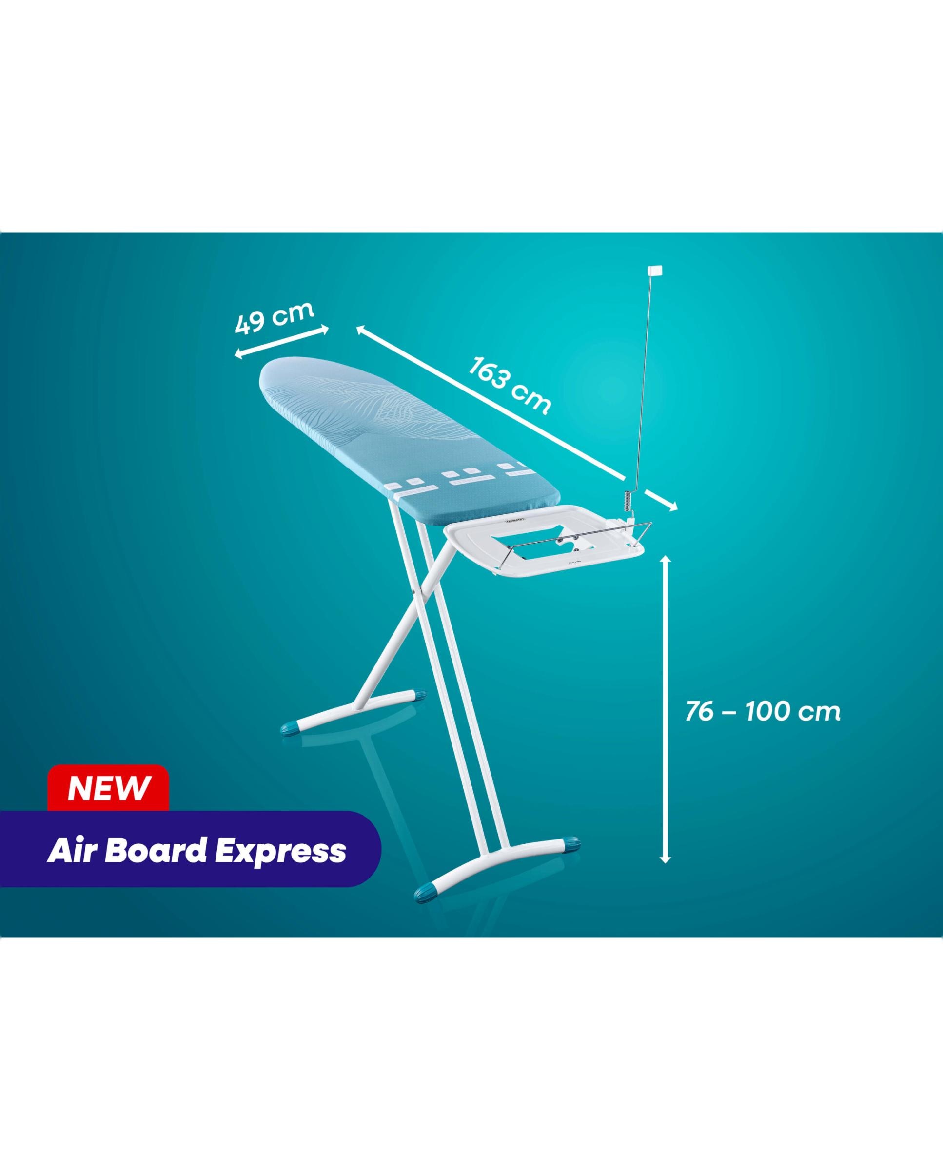 Tábua de engomar 130 x 38 Air Board Express L Solid Branco-5
