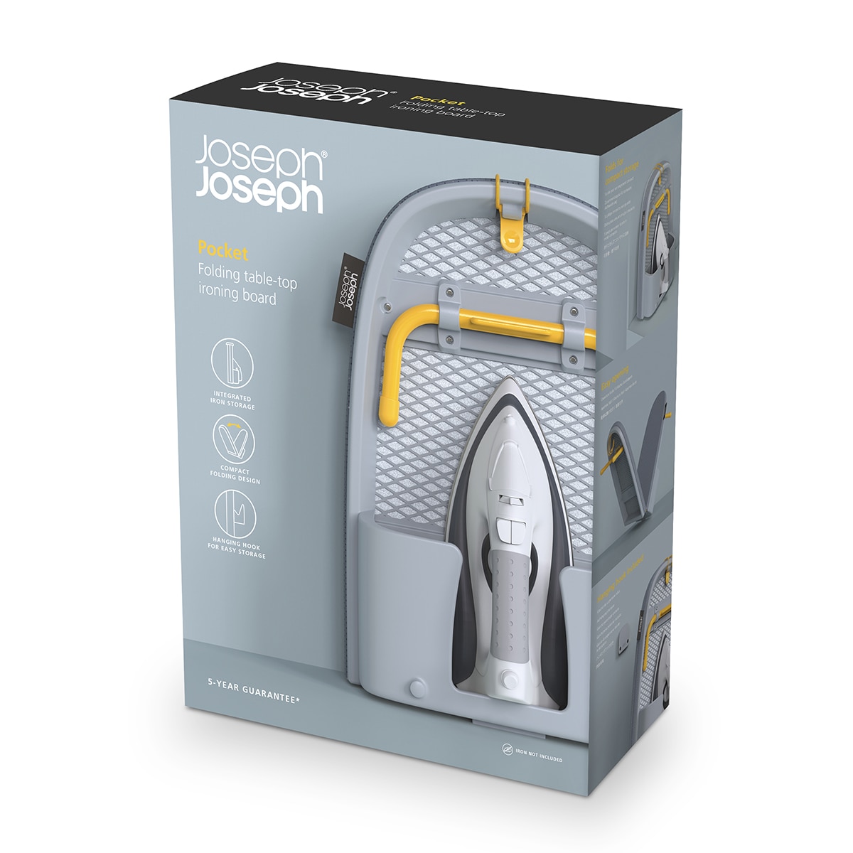 Tábua de passar de mesa dobrável Pocket Folding Cinzento-5