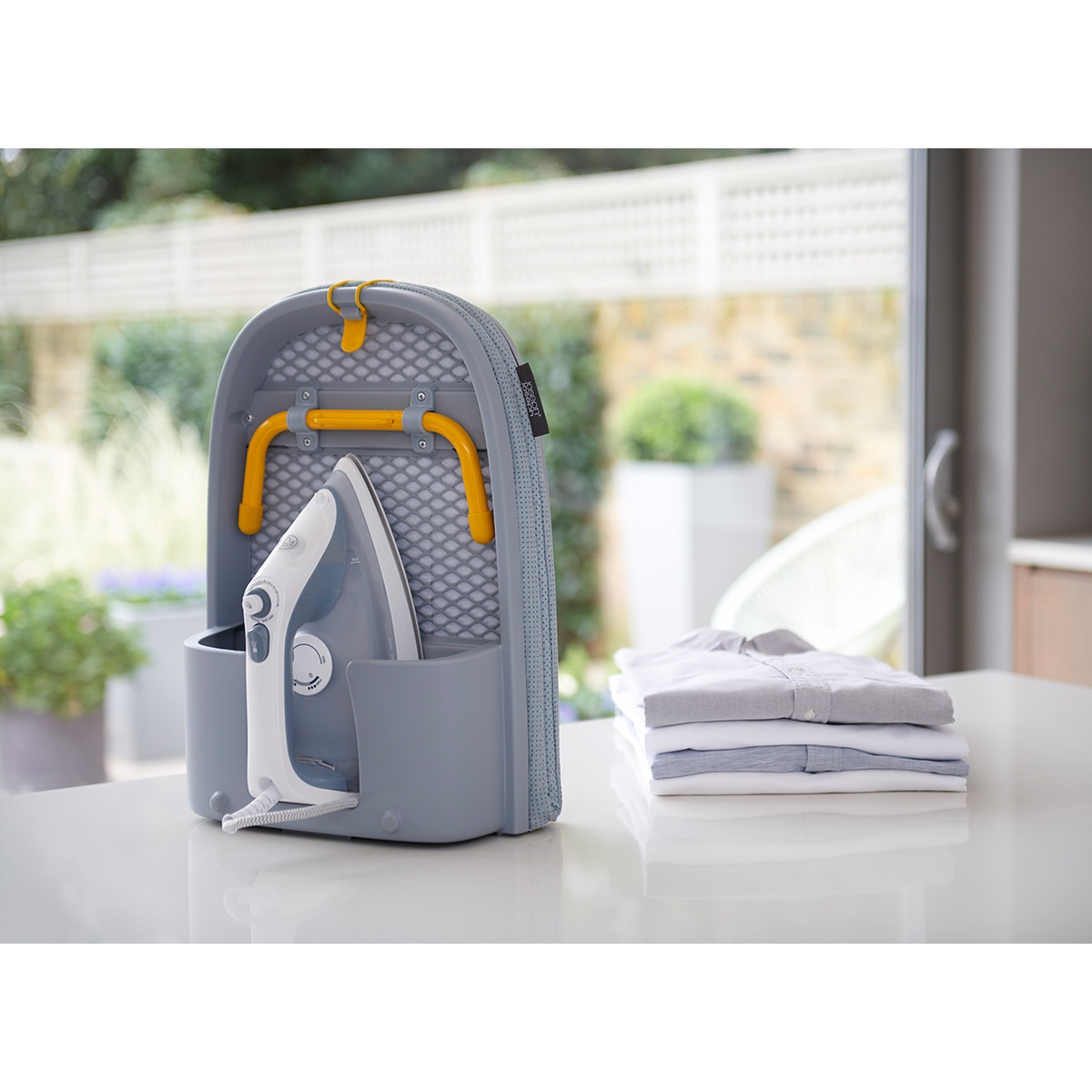 Tábua de passar de mesa dobrável Pocket Folding Cinzento-11