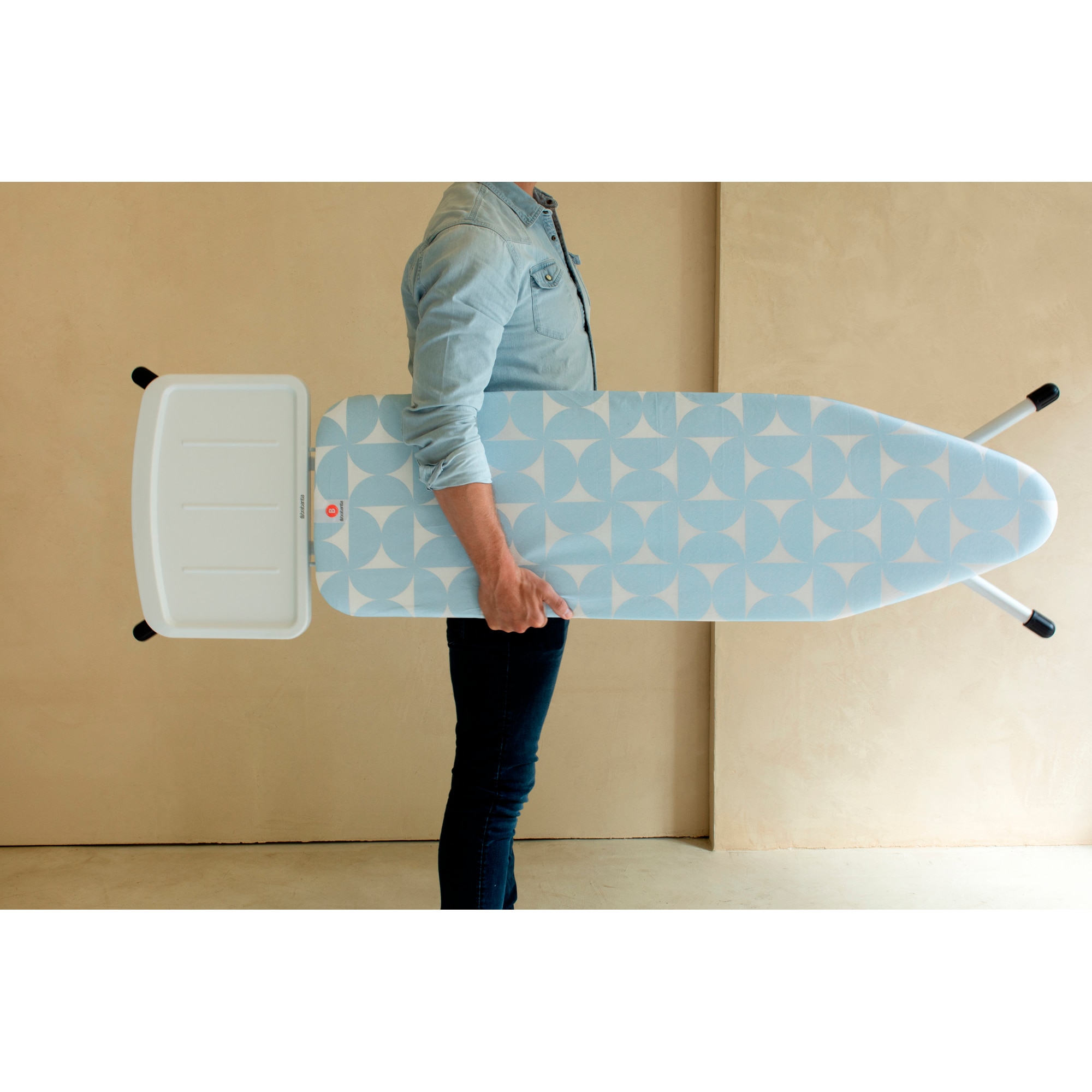 Tábua de Engomar Fresh Breeze - 124x45 cm Azul-4