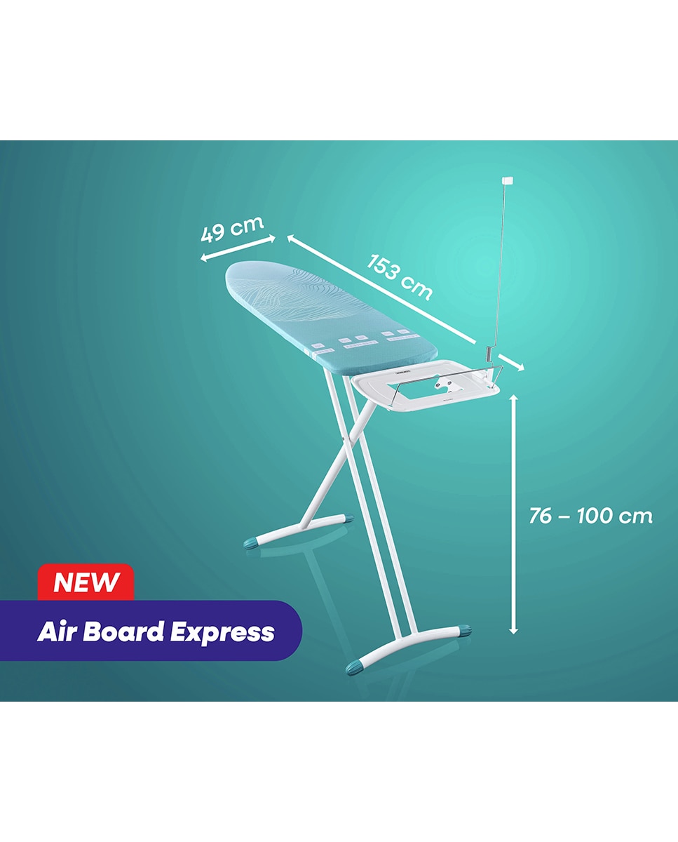 Tábua de Engomar Air Board Express M 120 x 36 cm Solid Azul-4