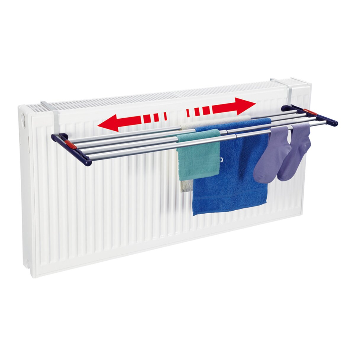 Estendal para radiador Quartett 42 Extendable Aluminium Branco-1