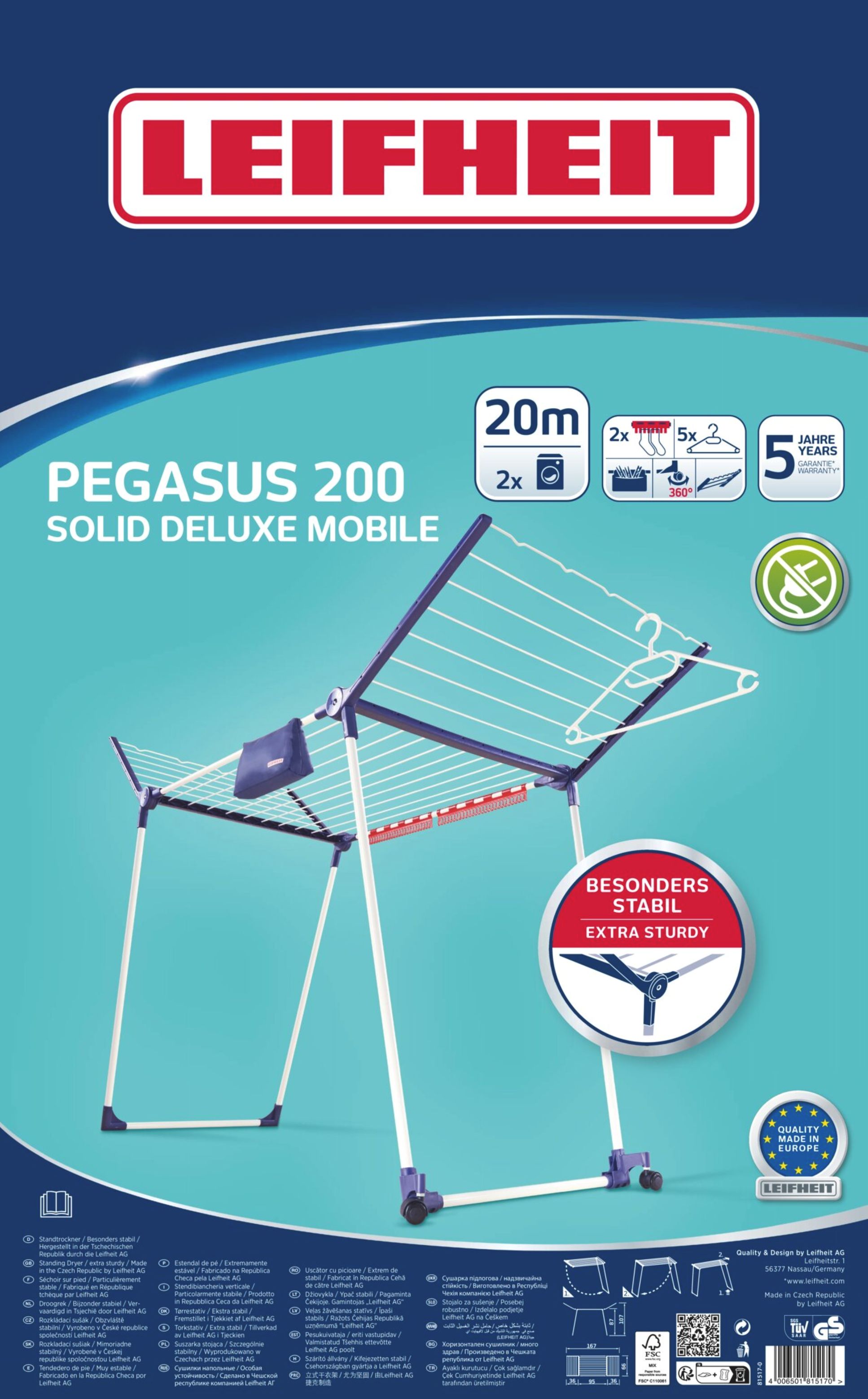 Estendal Pegasus 200 Solid Deluxe Mobile Branco-12