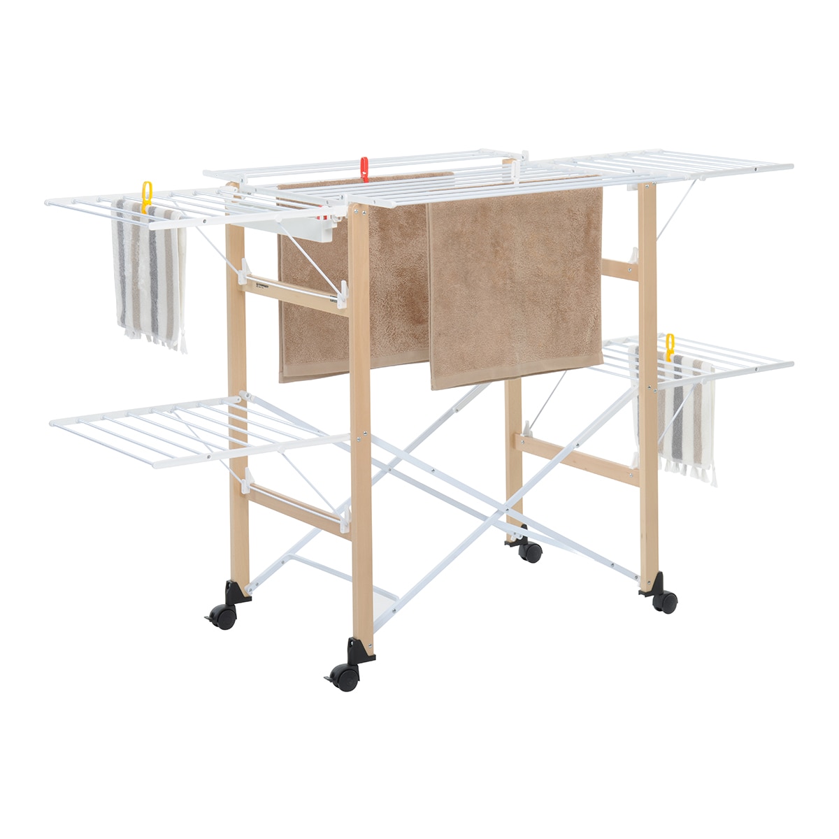 Tendedero plegable de madera Gulliver Foppapedretti - Natural Natural-4