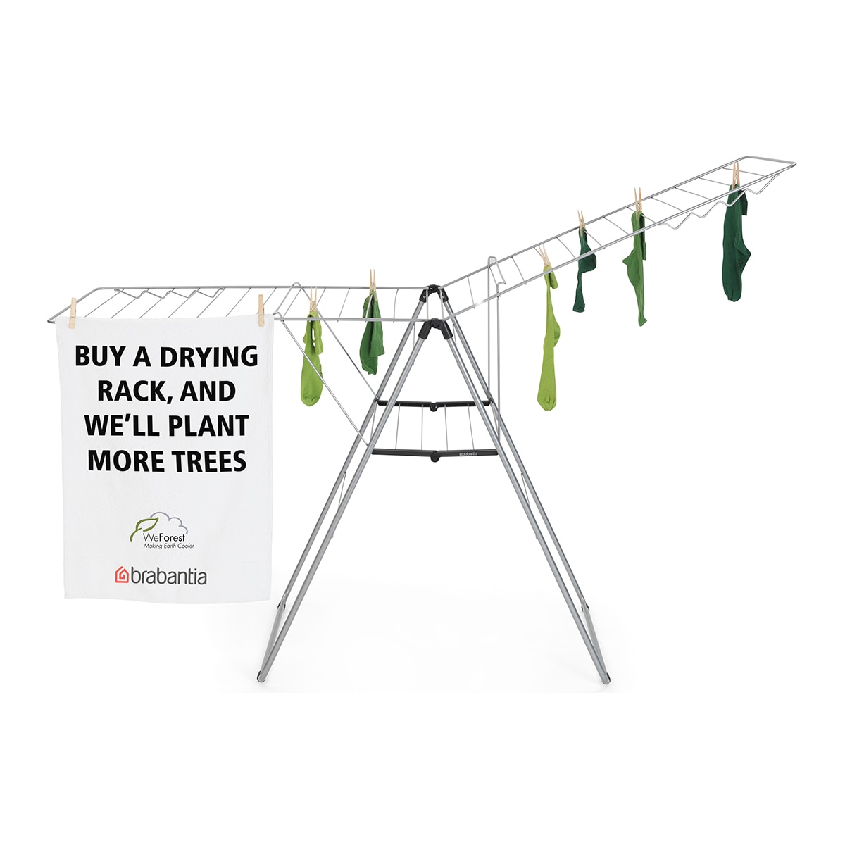 Estendal com abas 25 metros Hangon Cinzento-7