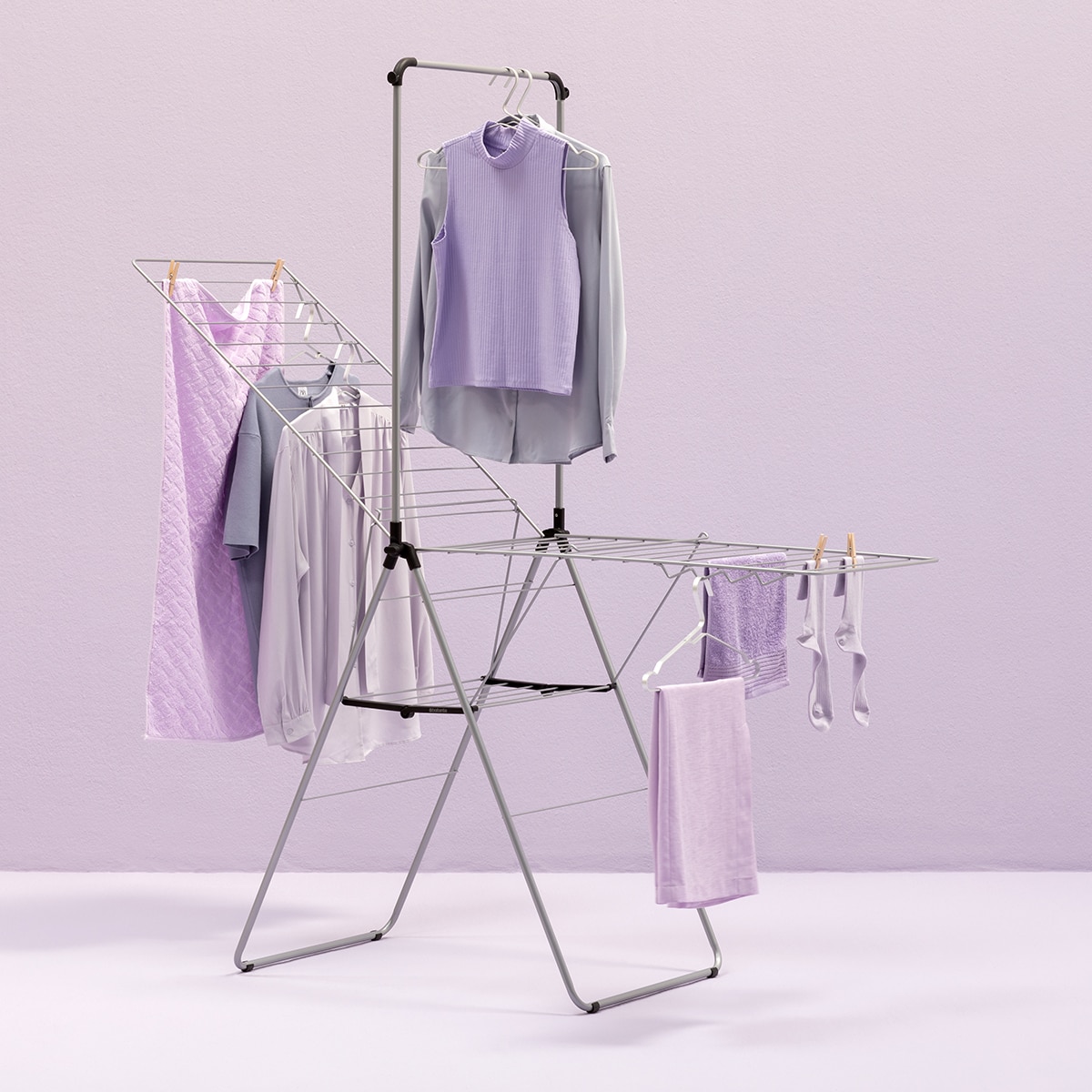 Estendal com abas 25 metros Hangon Cinzento-14