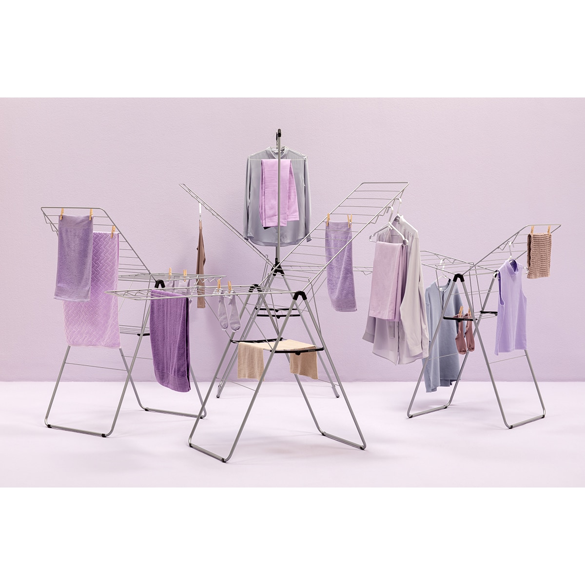 Estendal com abas 25 metros Hangon Cinzento-16