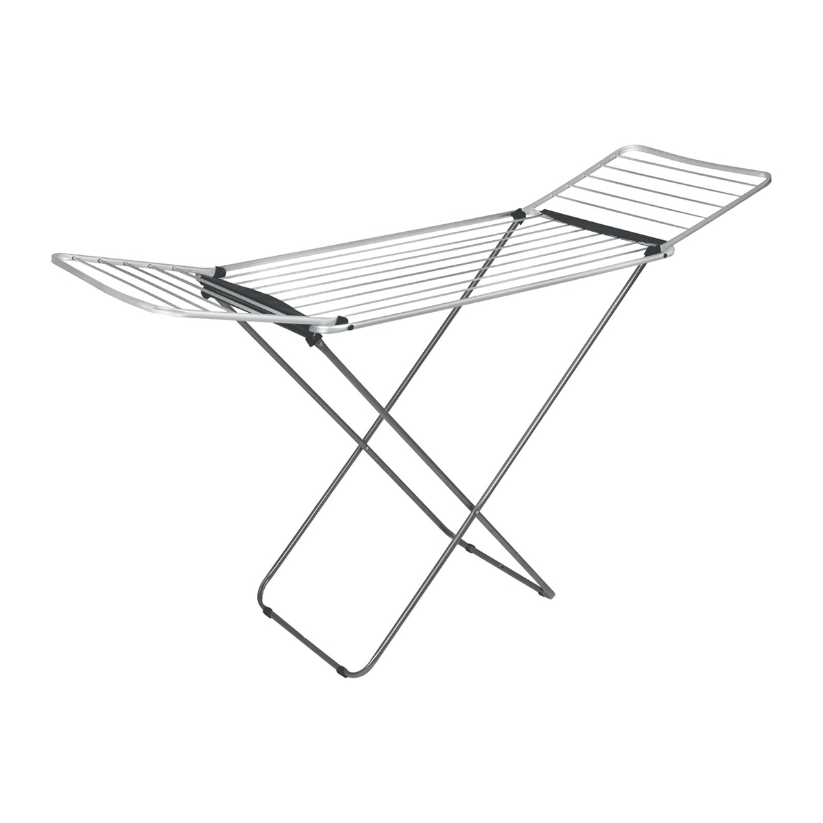 Estendal Desdobrável de Alumínio Cinzento-1