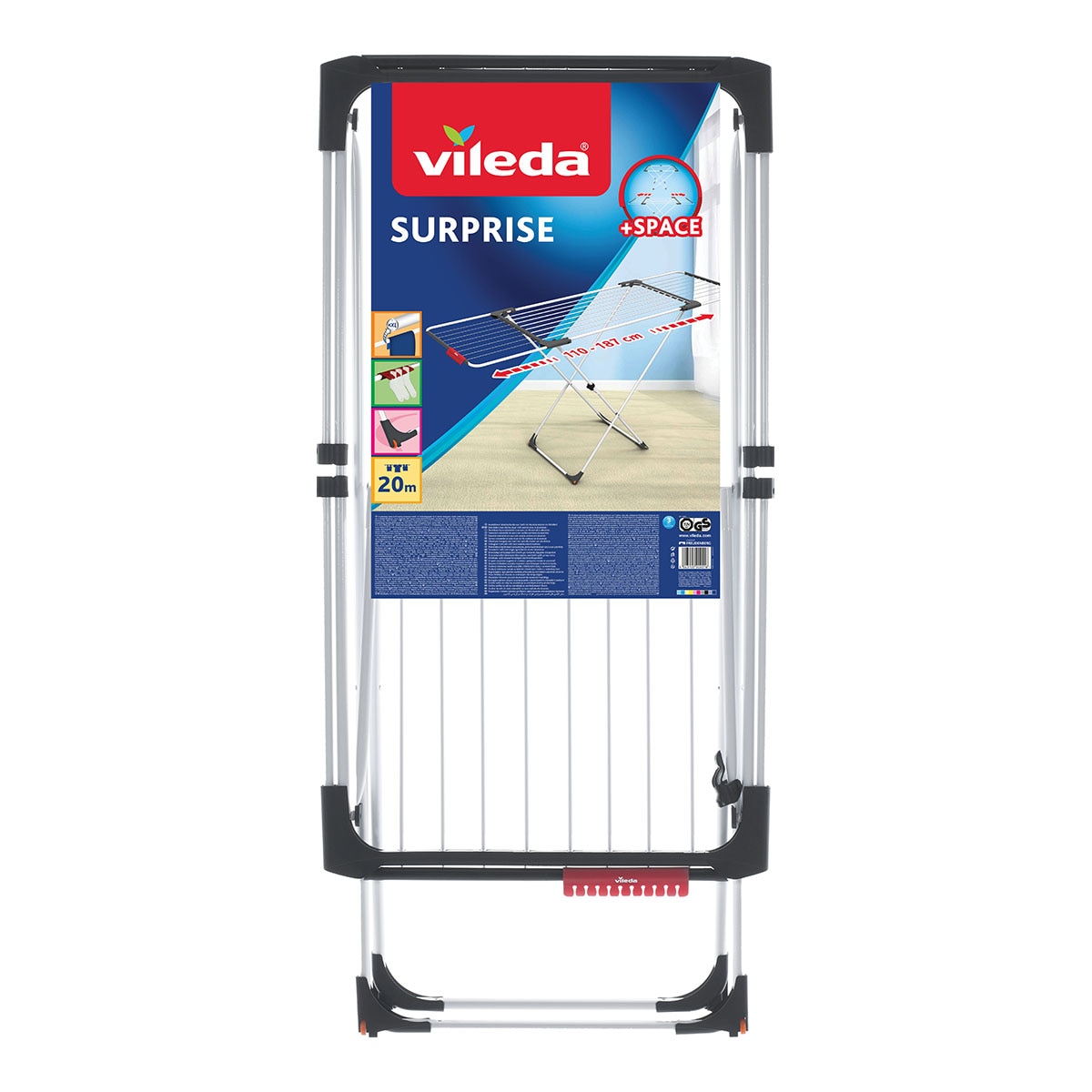 Tendedero extensible Surprise Vileda Blanco-2