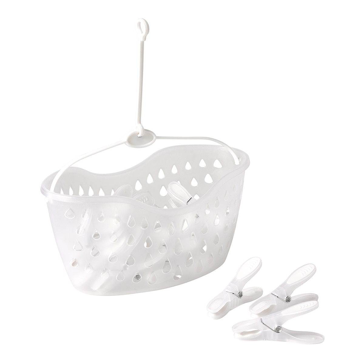 Imagen 0 de Cesto con 24 pinzas para la ropa El Corte Inglés