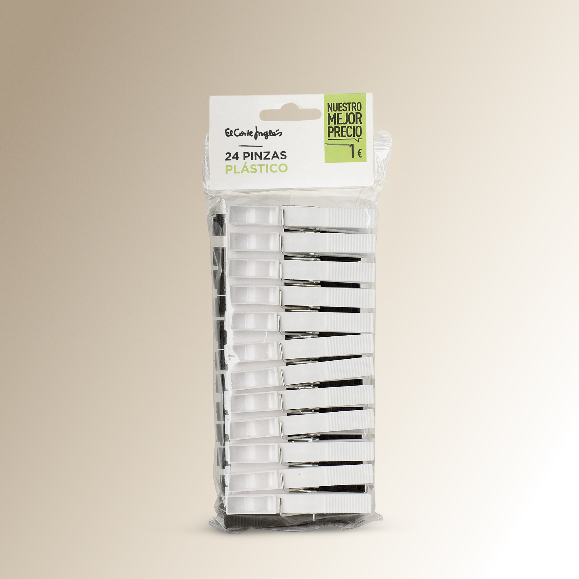 Conjunto de 24 molas de plástico Multicolor-2