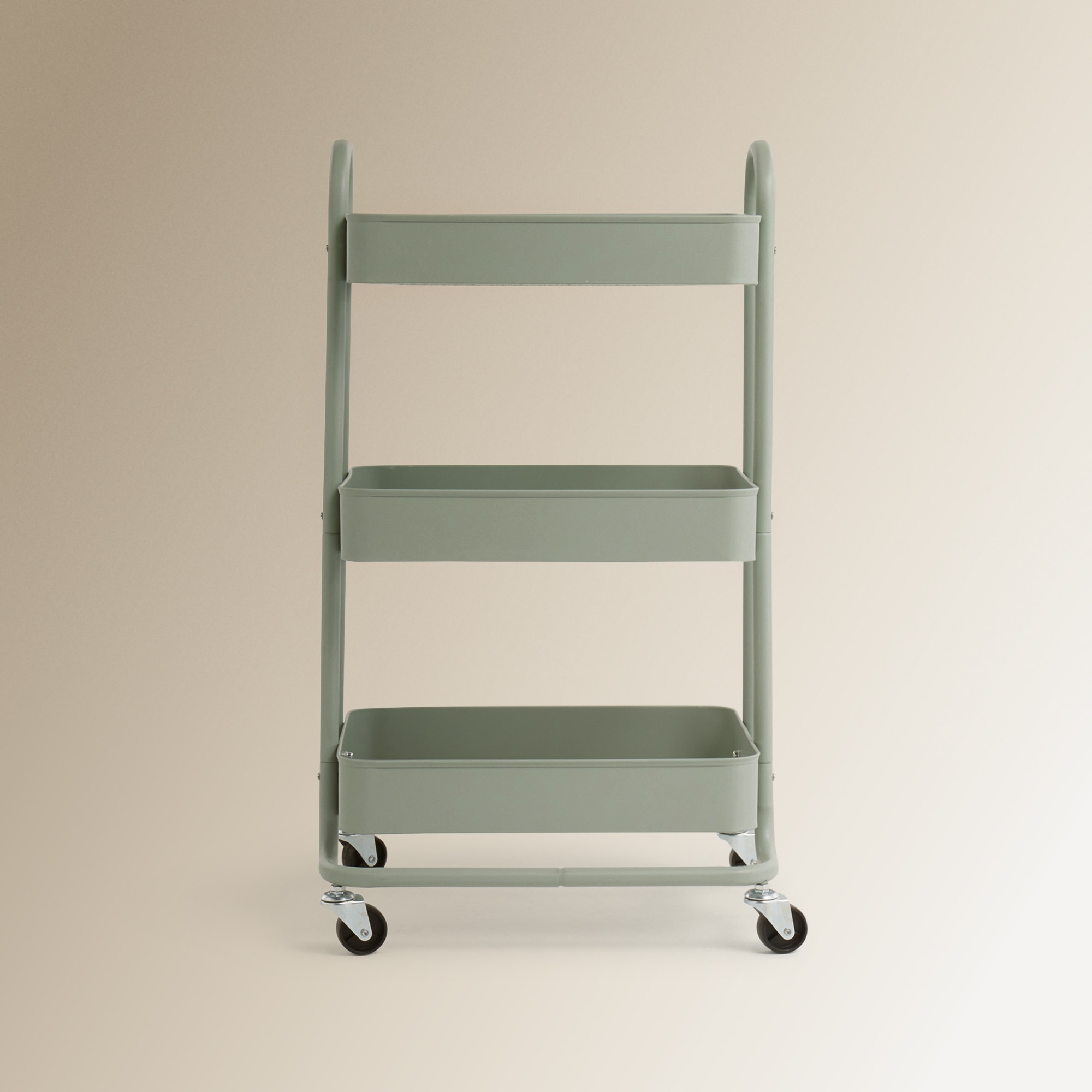 Carrinho multiusos de aço Verde-antiquário-2