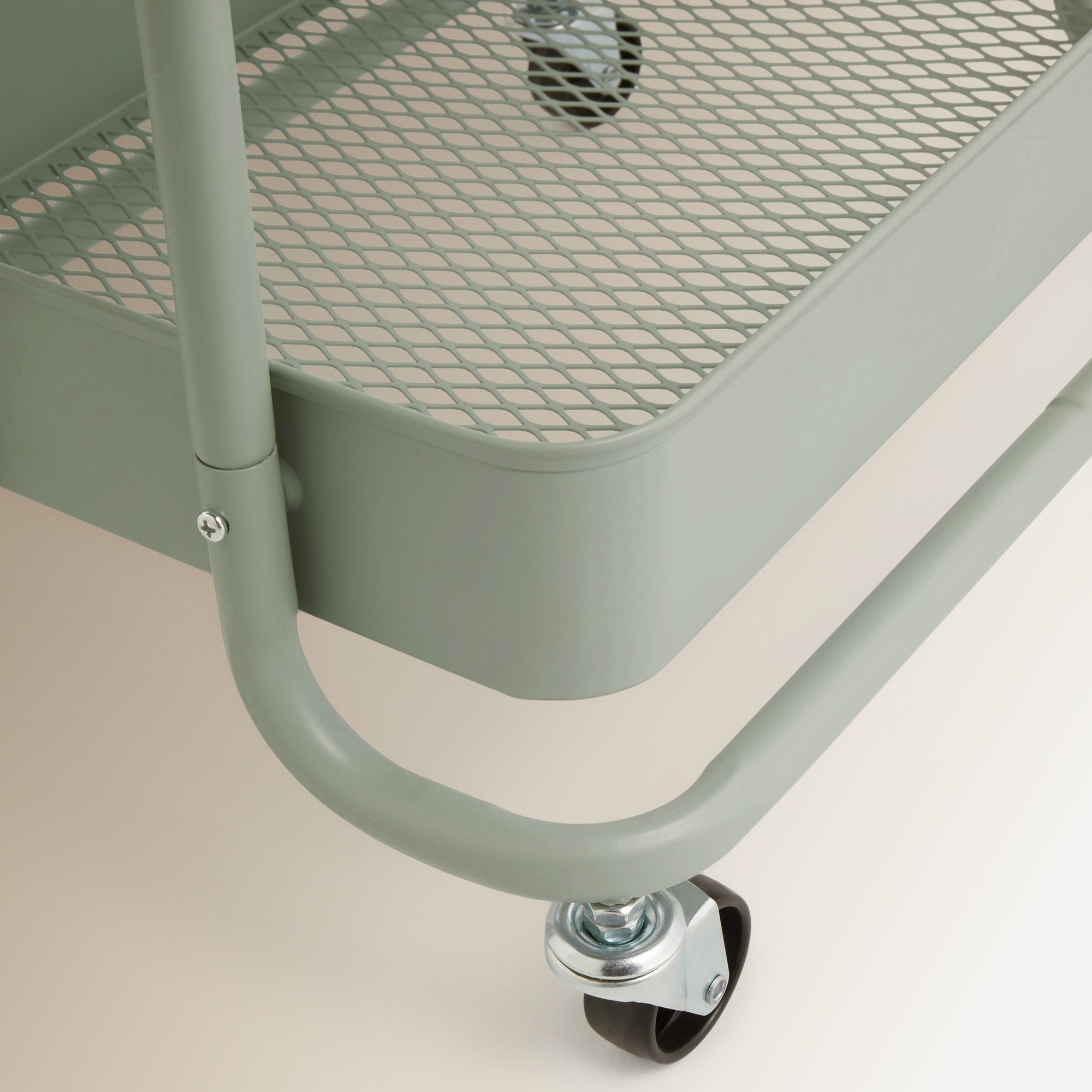 Carrinho multiusos de aço Verde-antiquário-4