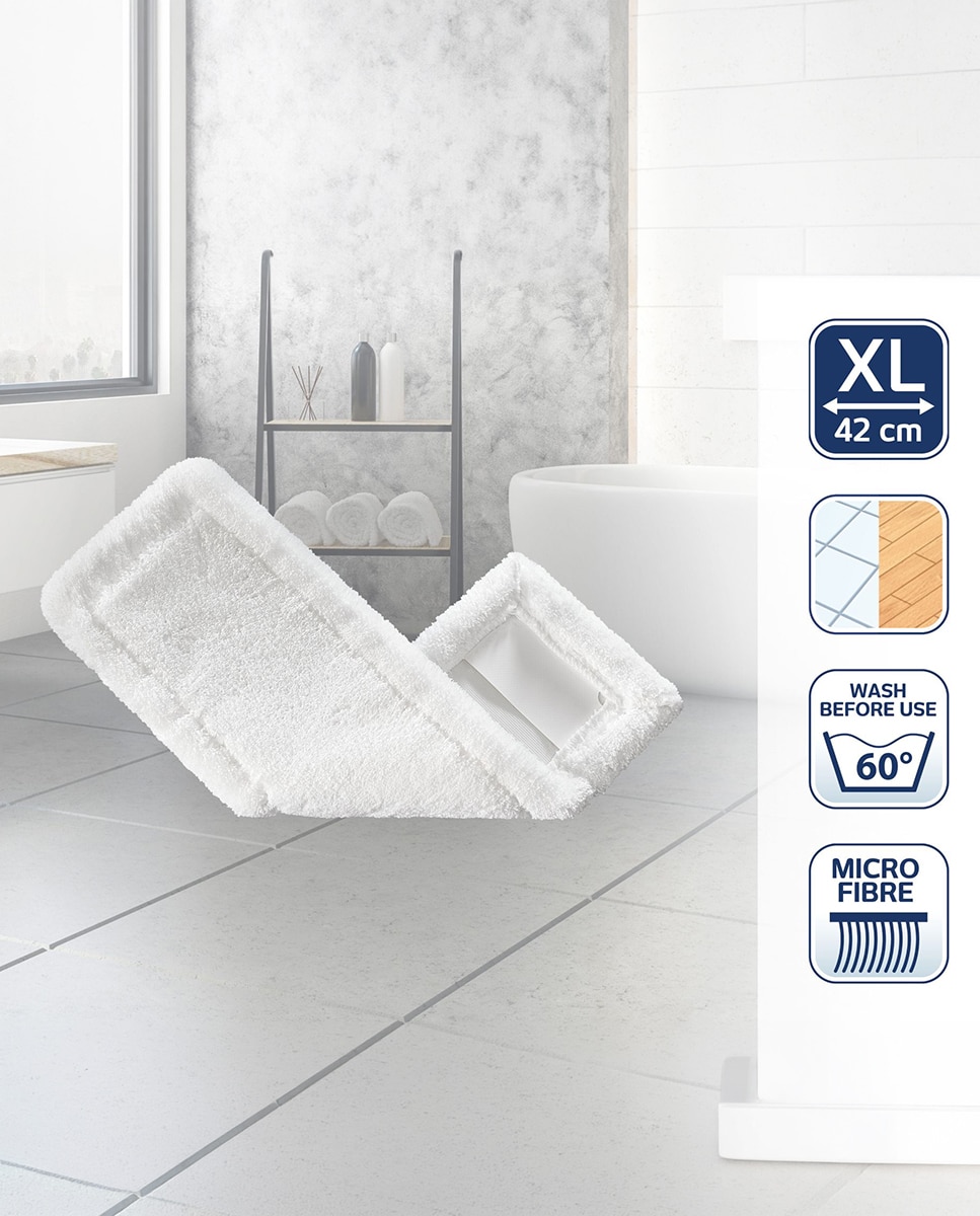 Recarga para vassoura de microfibra Classic Branco-3