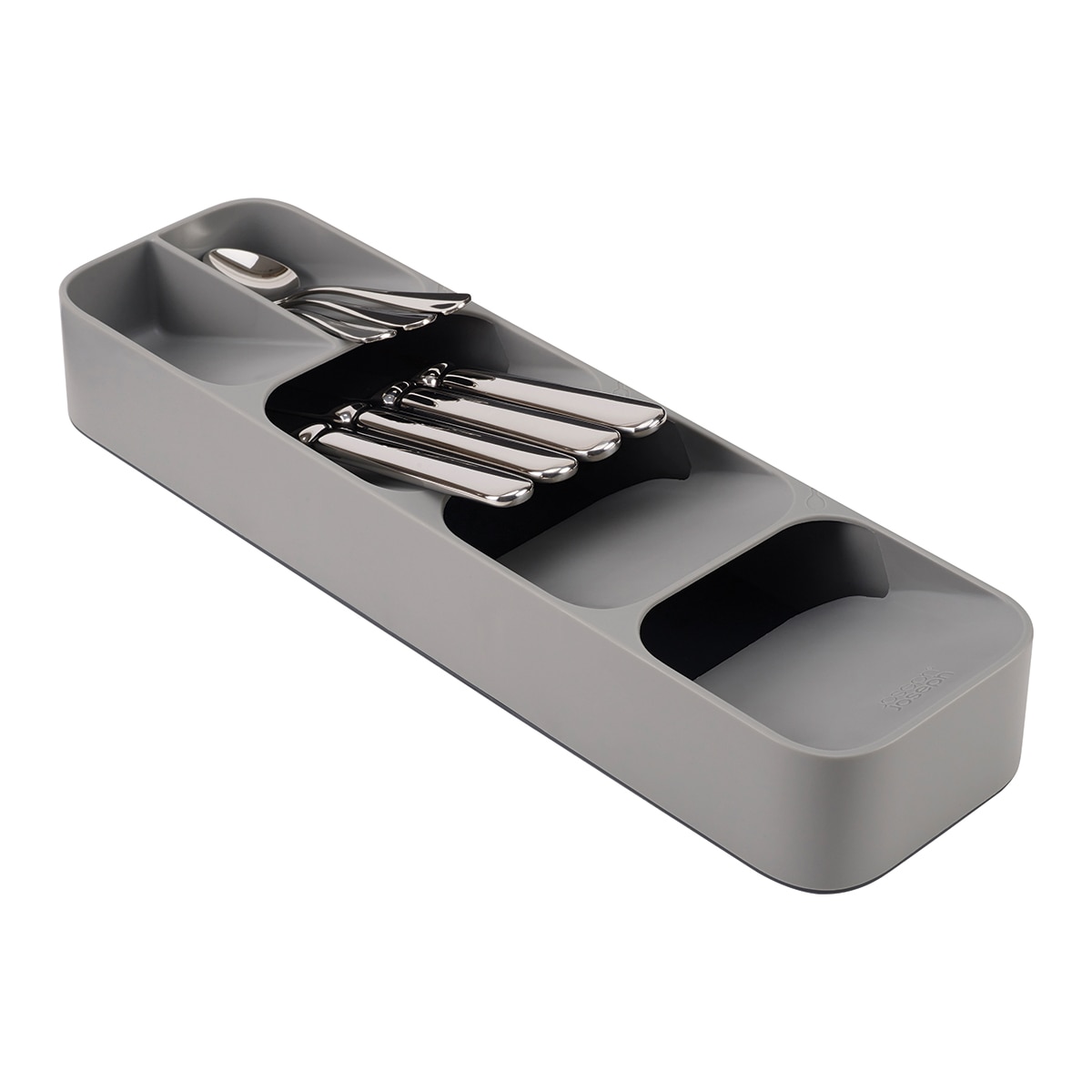 Tabuleiro de talheres compacto DrawerStore™ Cinzento-2