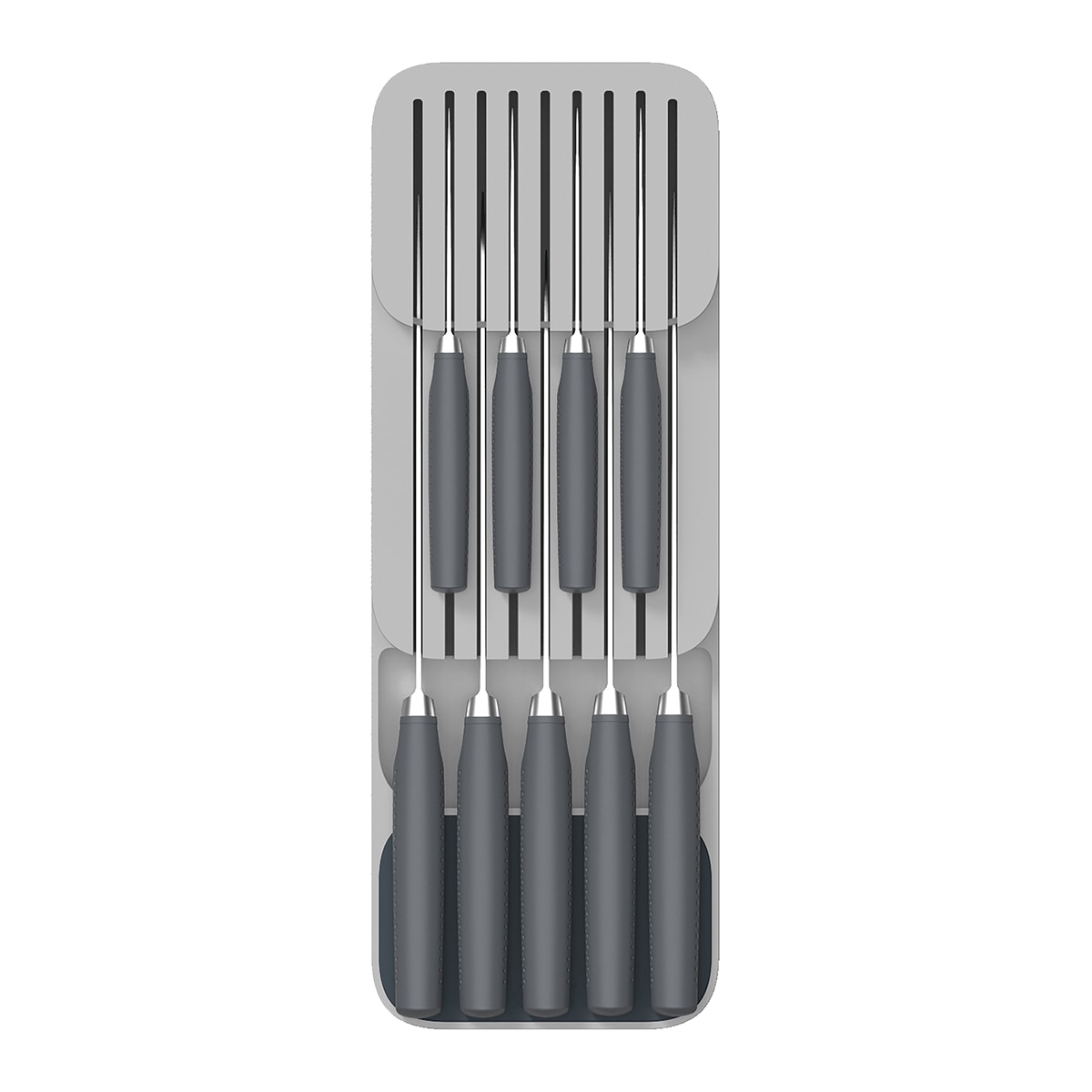 Organizador de facas compacto DrawerStore™ Cinzento-3