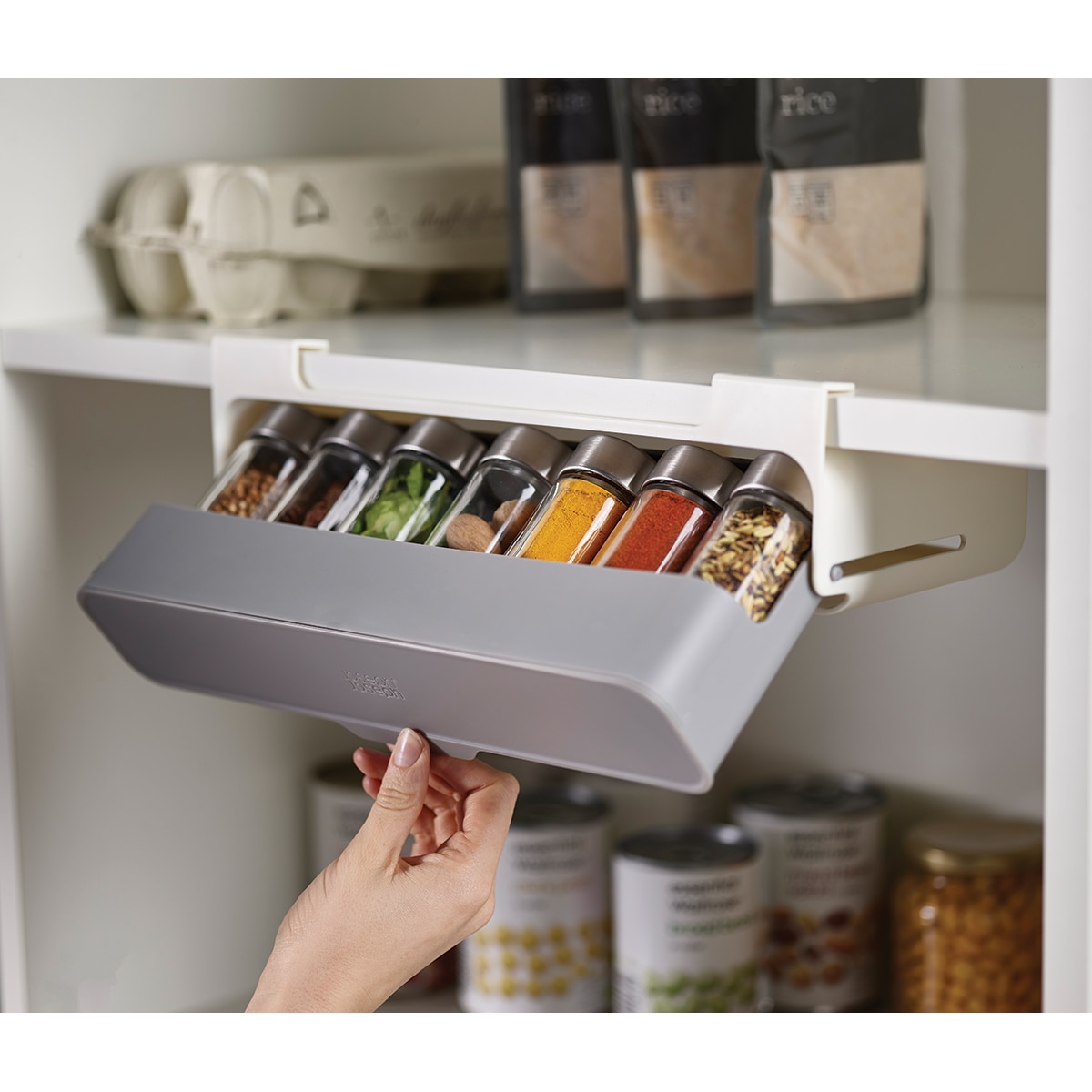 Organizador de especiarias CupboardStore™ Cinzento-4
